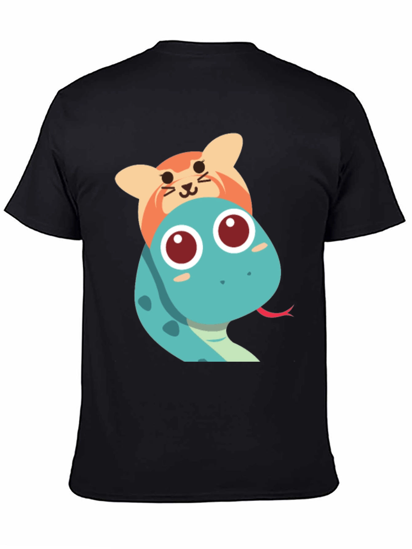 Cute Snake and Cat T-Shirt