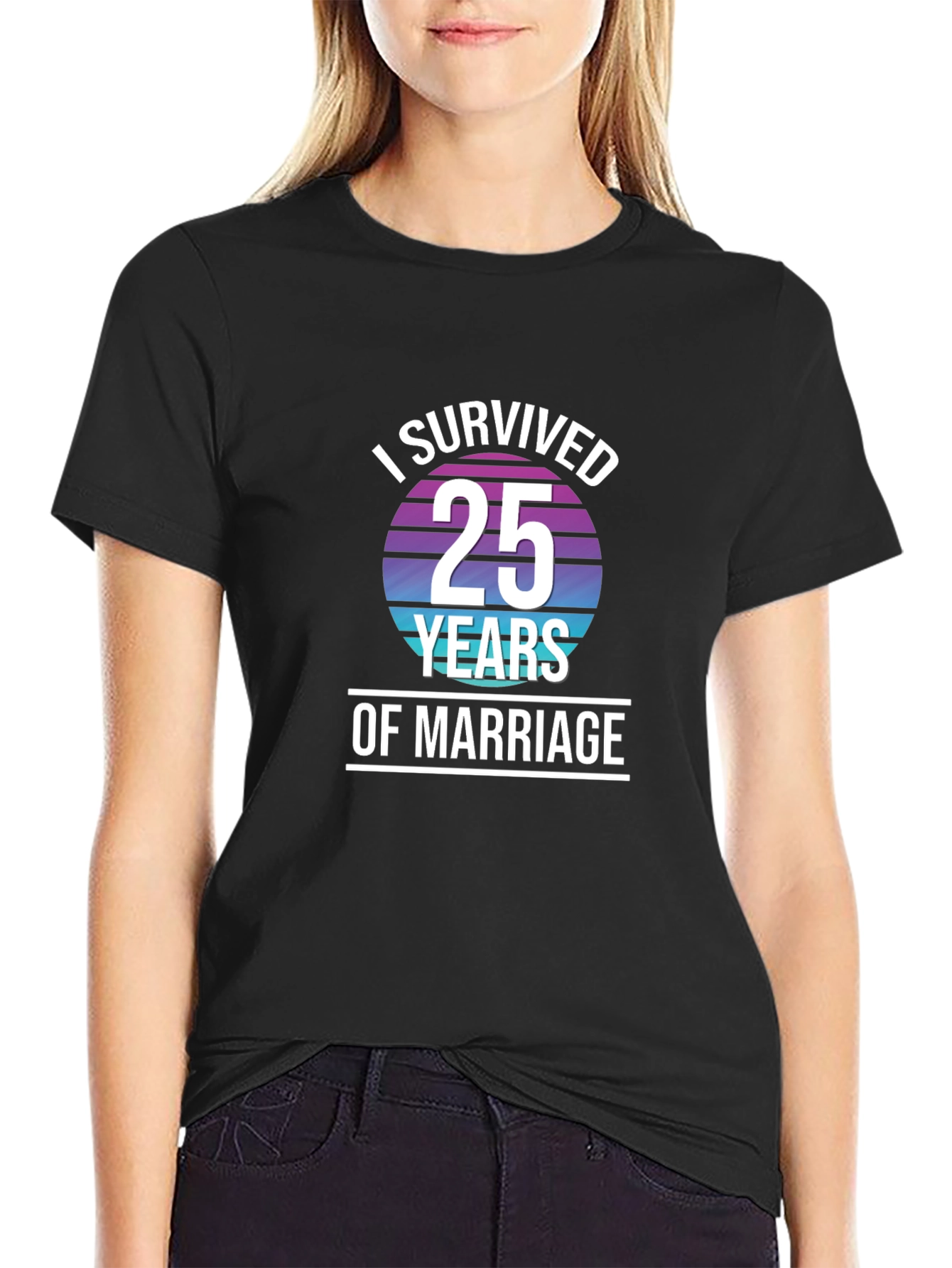 I Survived 25 Years of Marriage Graphic Tee