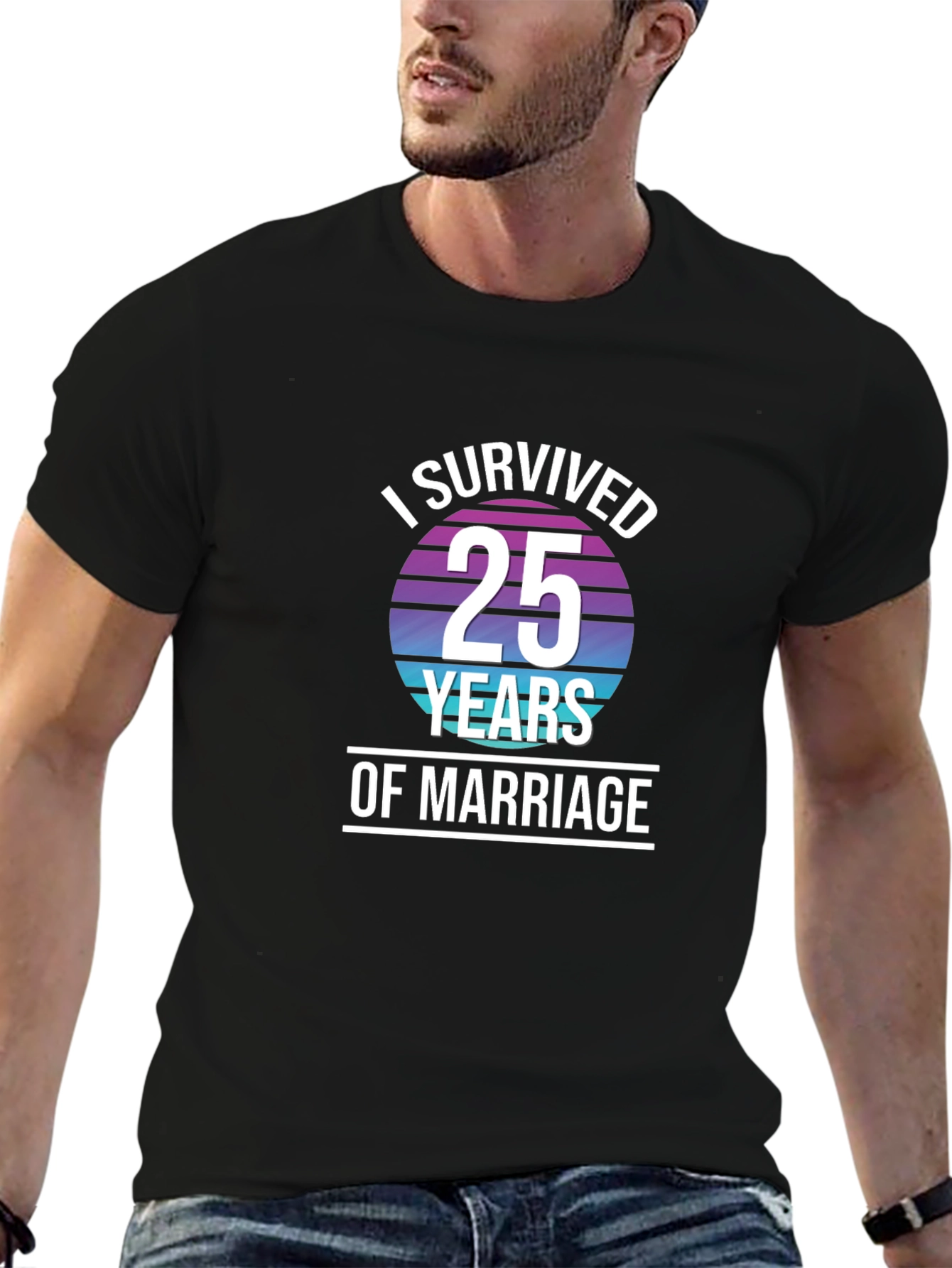 I Survived 25 Years of Marriage Graphic Tee