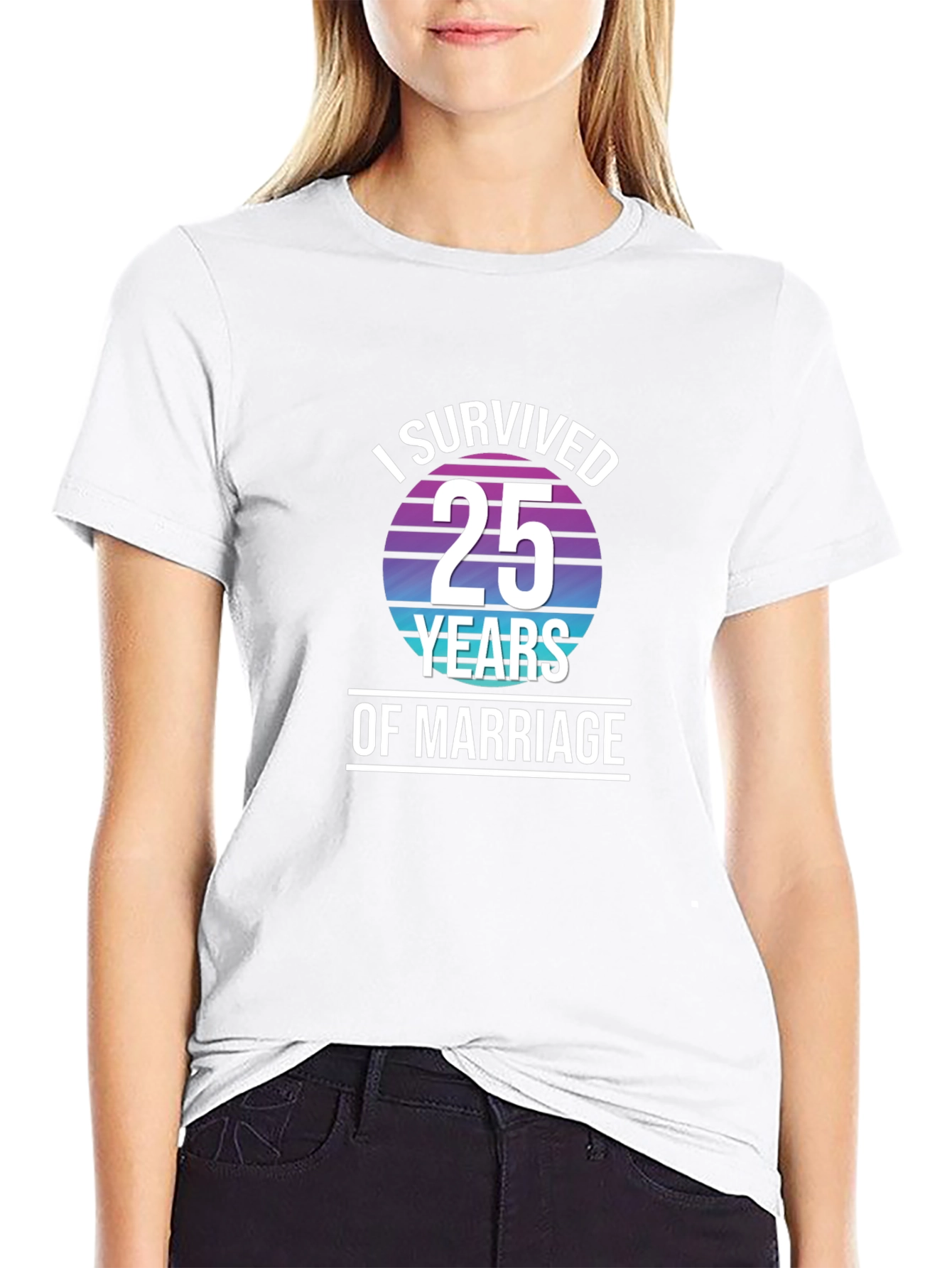 I Survived 25 Years of Marriage Graphic Tee