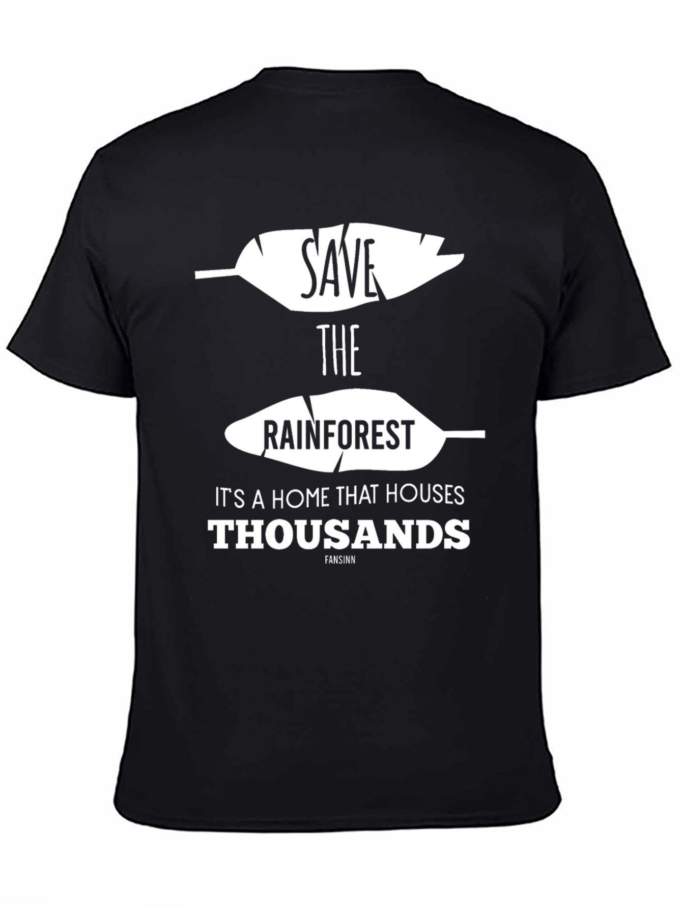 Save the Rainforest Graphic Tee - Black