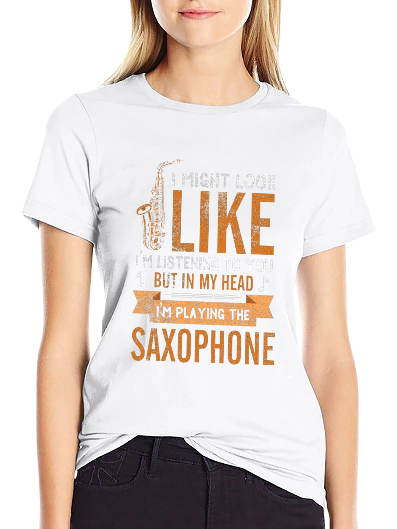 Saxophone Player T-Shirt: Musical Headspace