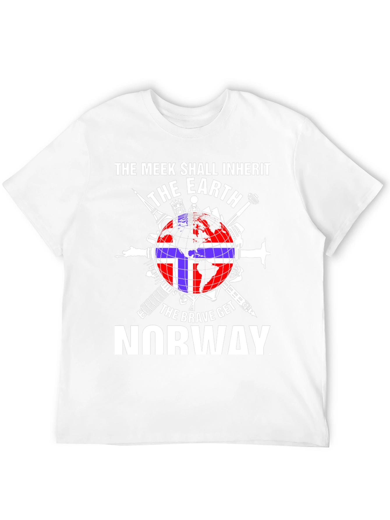 Meek Shall Inherit Earth Brave Get Norway T-Shirt