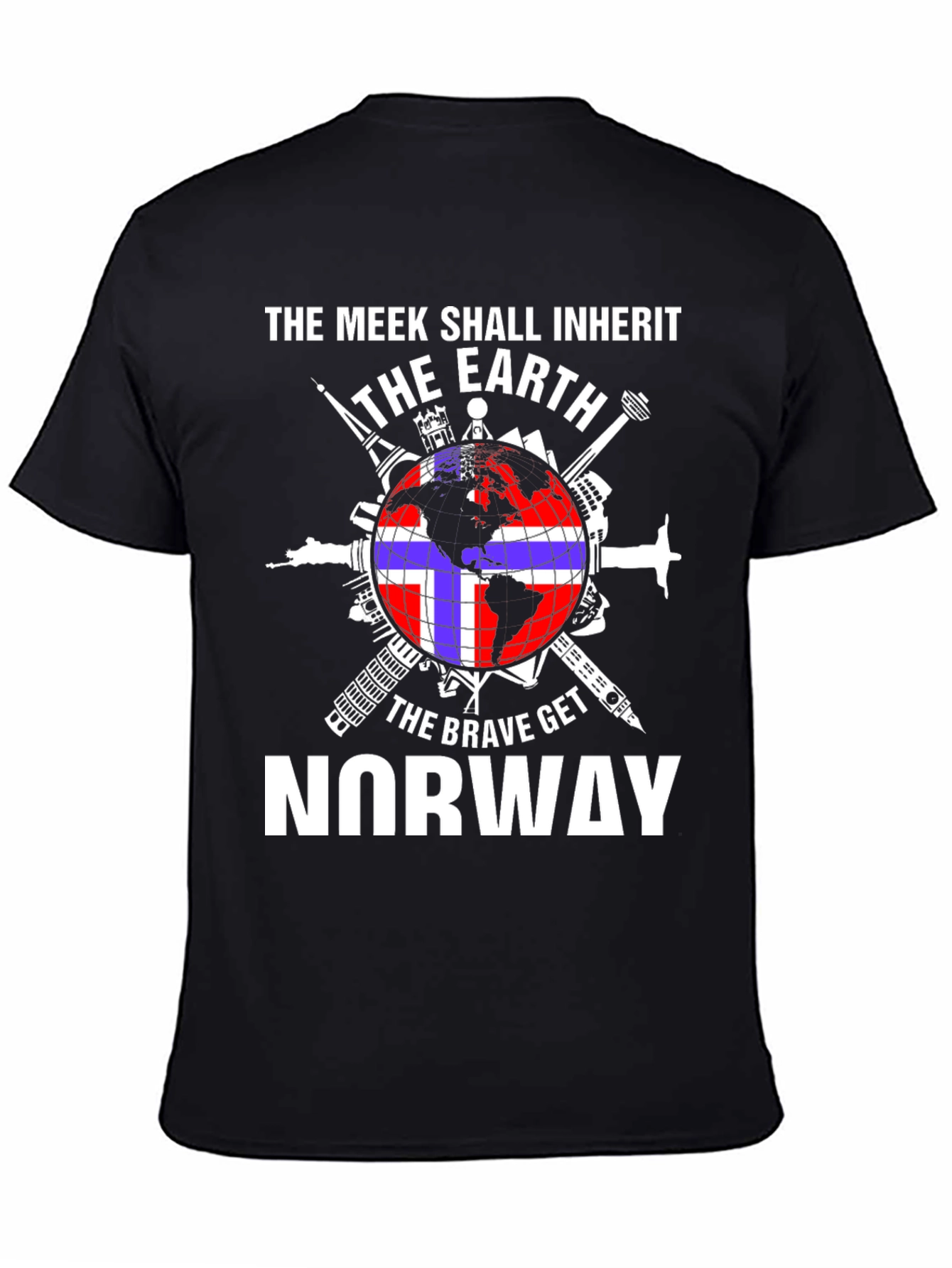 Meek Shall Inherit Earth Brave Get Norway T-Shirt