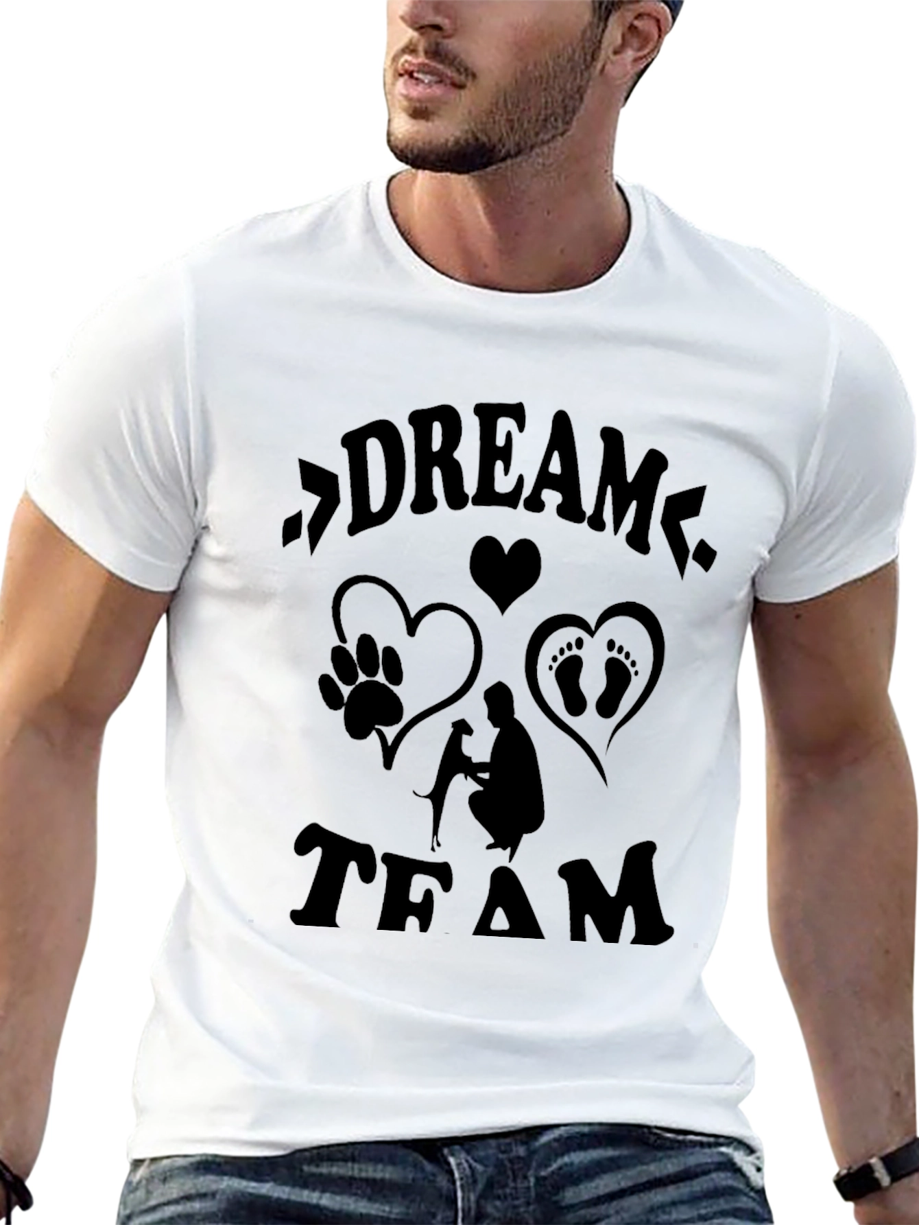 Dream Team Graphic Tee - Family Dog Baby Love