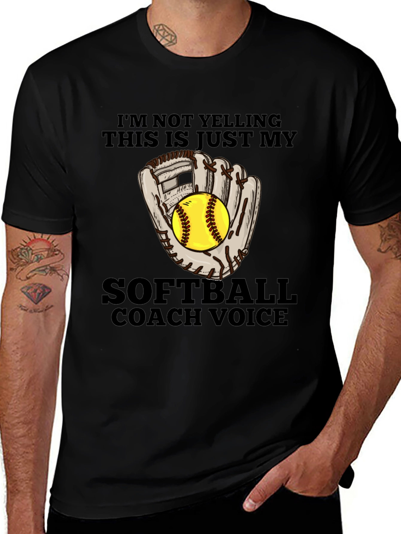 Softball Coach Voice T-Shirt - Funny Sports Tee