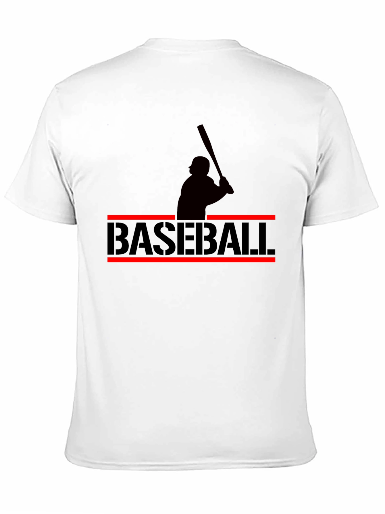 Baseball Silhouette Graphic T-Shirt