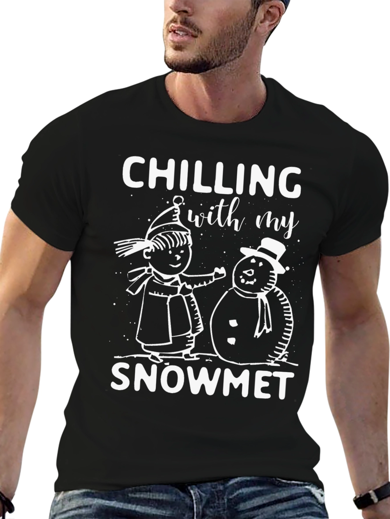 Chilling With My Snowmet Graphic Tee