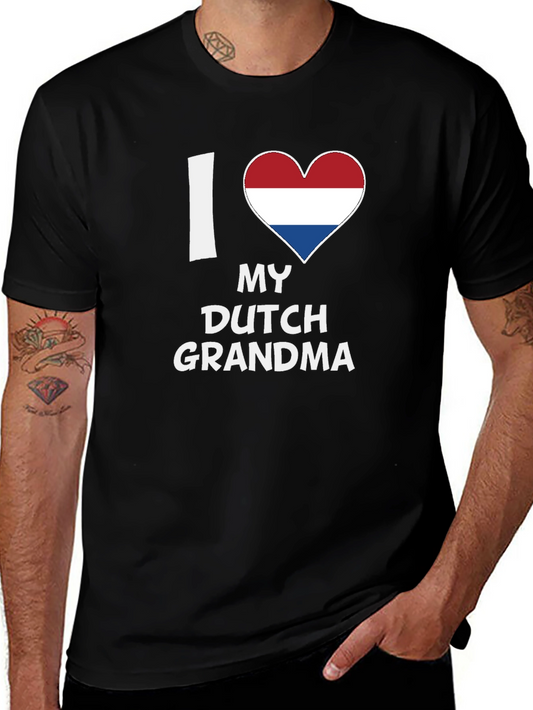 I Love My Dutch Grandma T-Shirt - Netherlands Heart