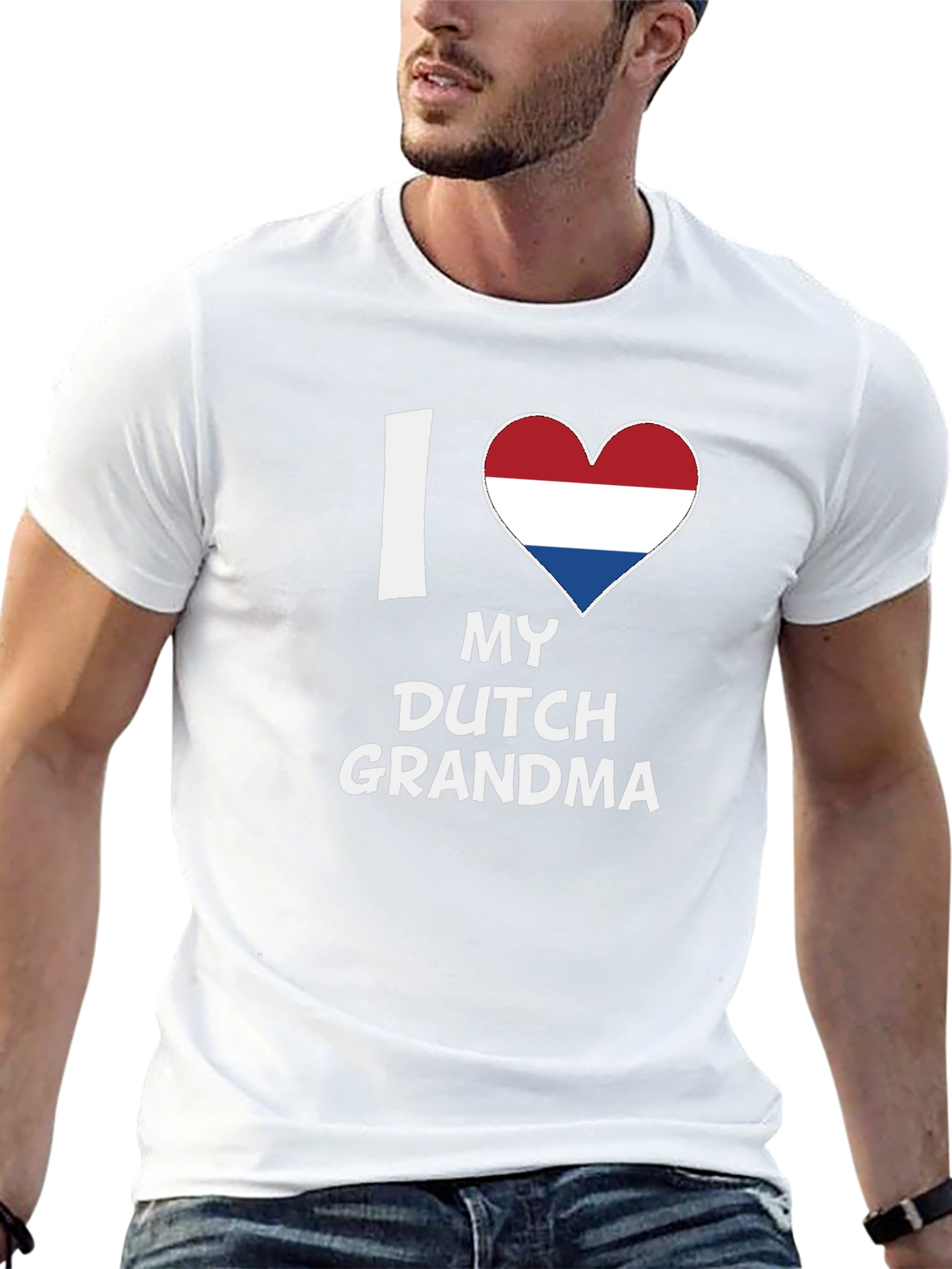 I Love My Dutch Grandma T-Shirt - Netherlands Heart