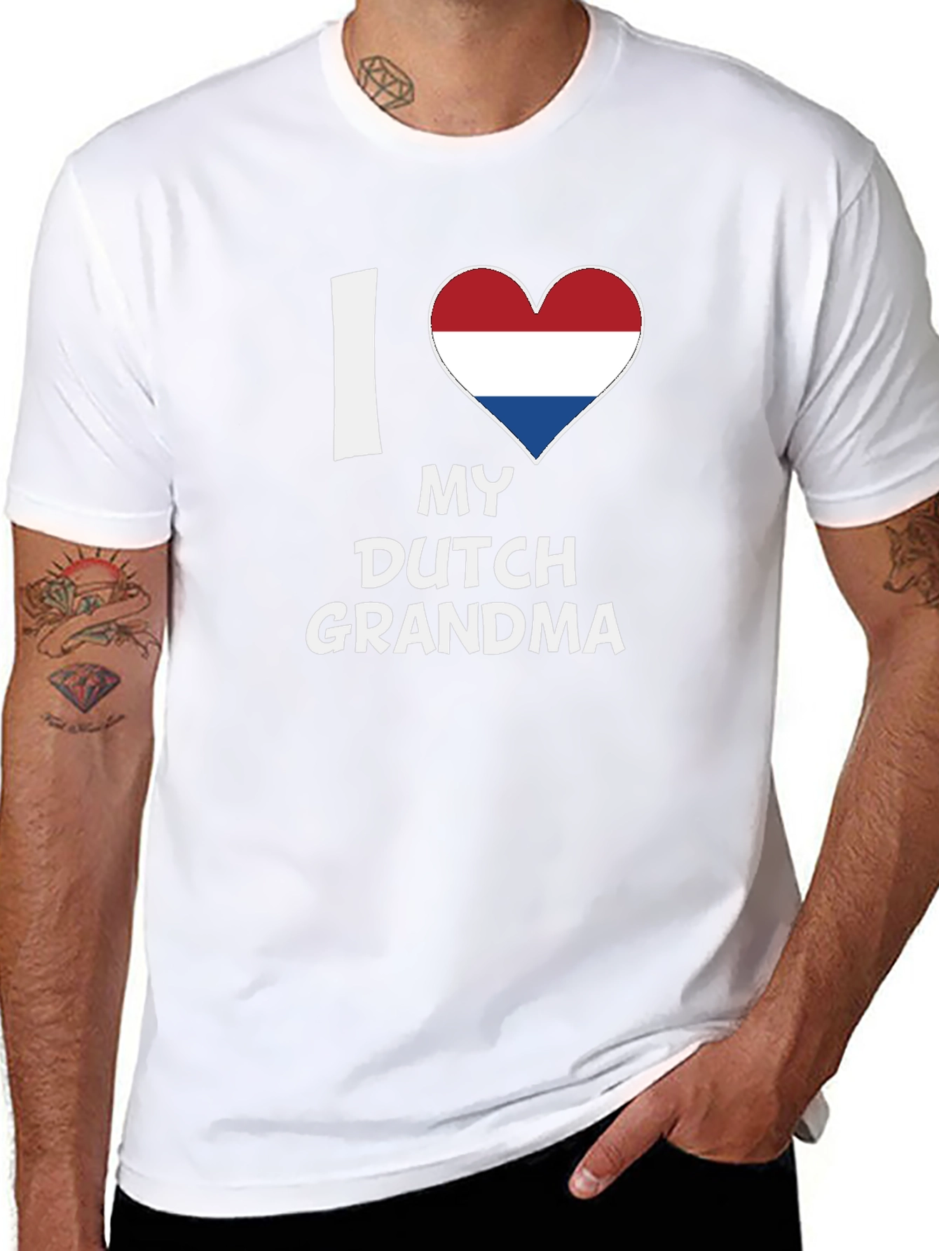 I Love My Dutch Grandma T-Shirt - Netherlands Heart