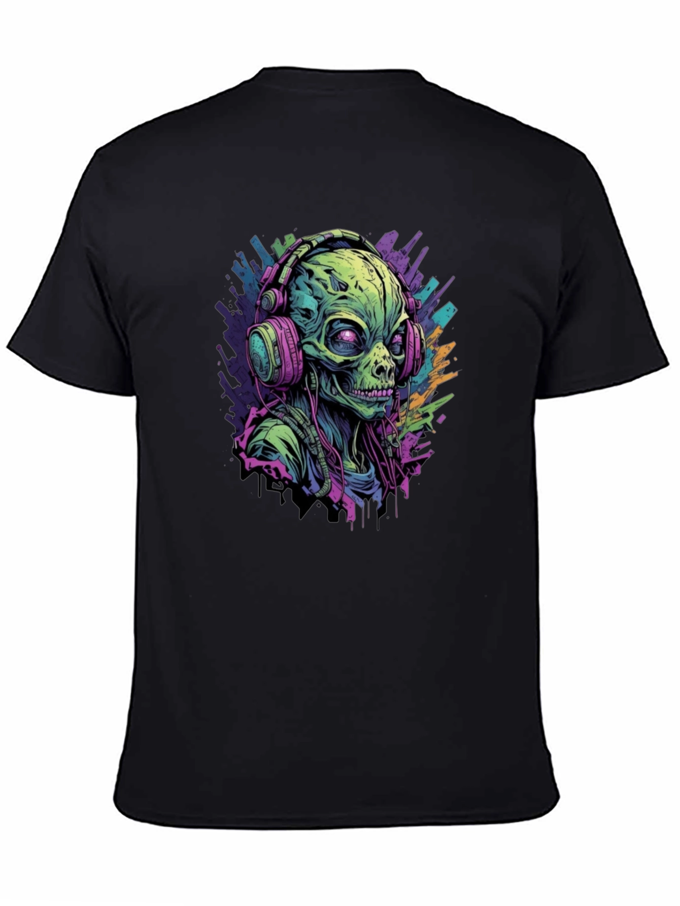 Alien DJ Graphic T-Shirt