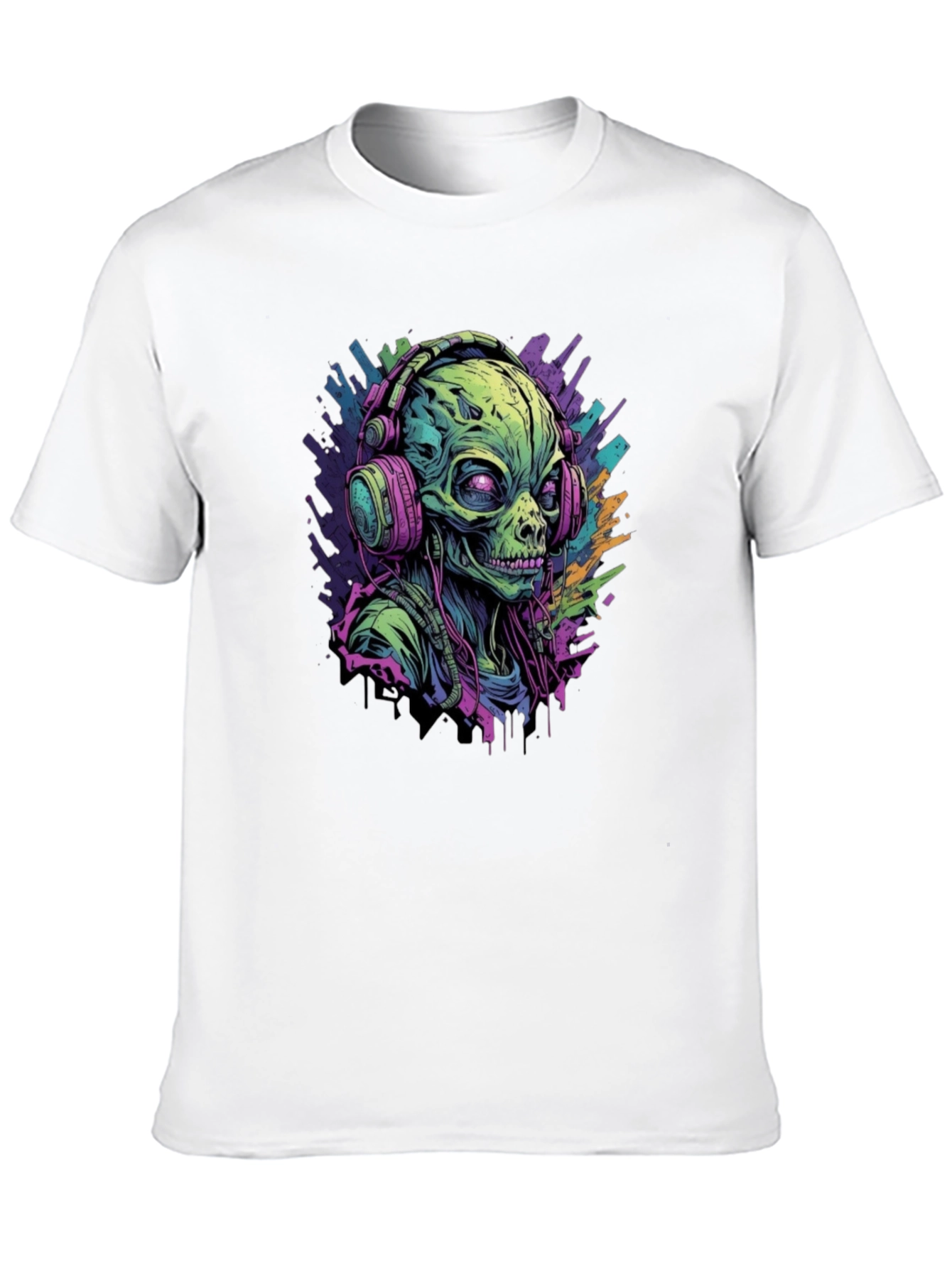 Alien DJ Graphic T-Shirt
