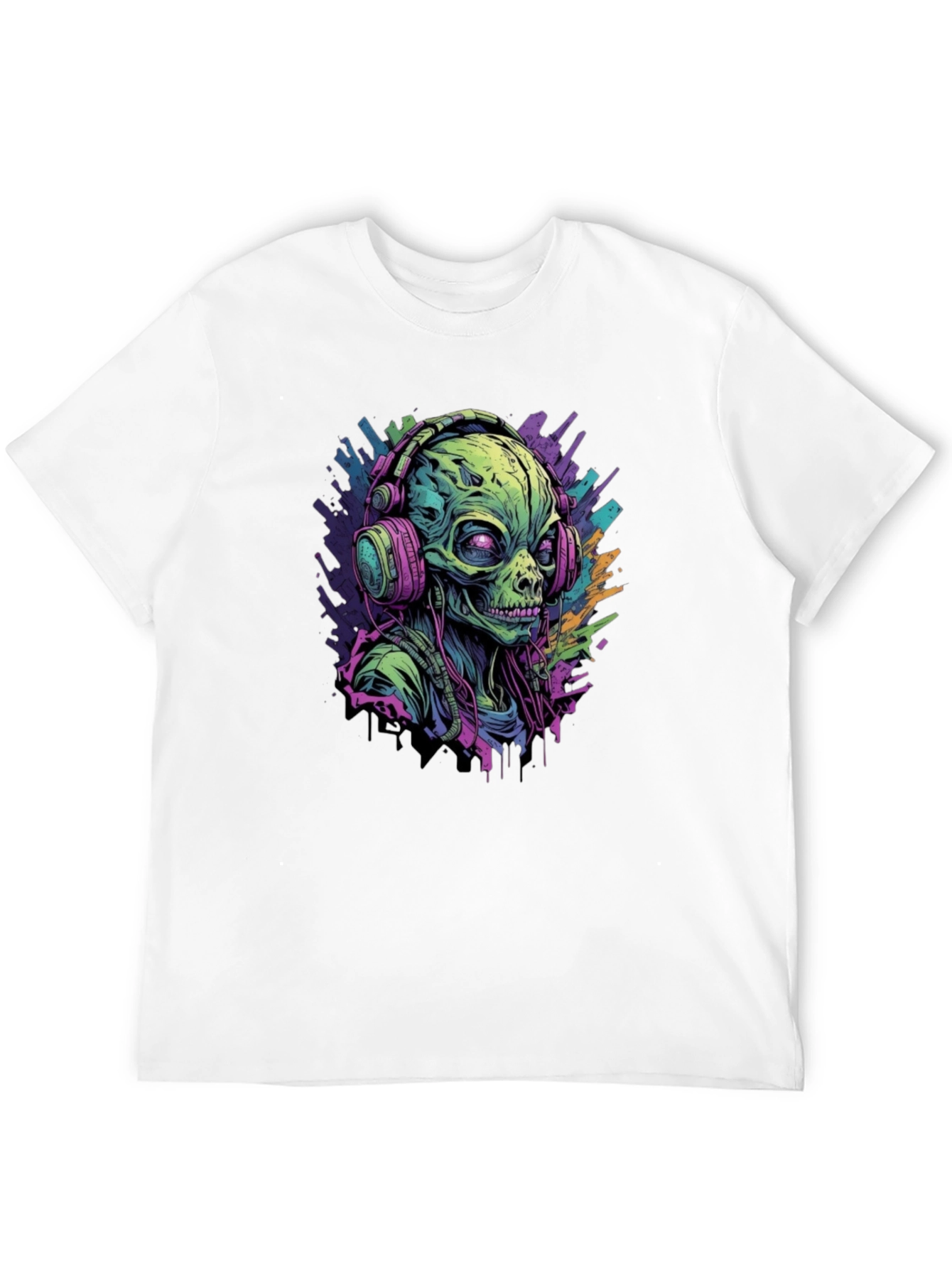 Alien DJ Graphic T-Shirt