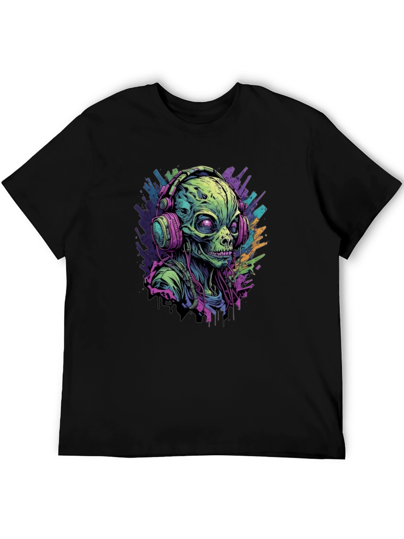Alien DJ Graphic T-Shirt
