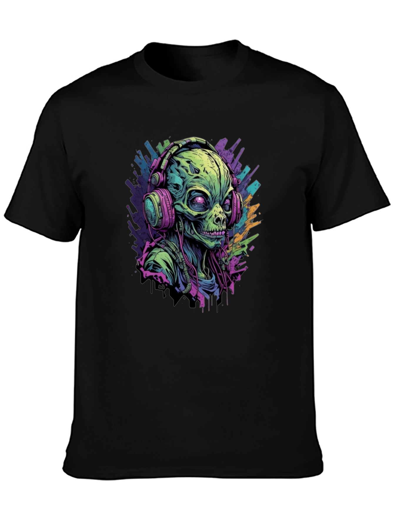 Alien DJ Graphic T-Shirt