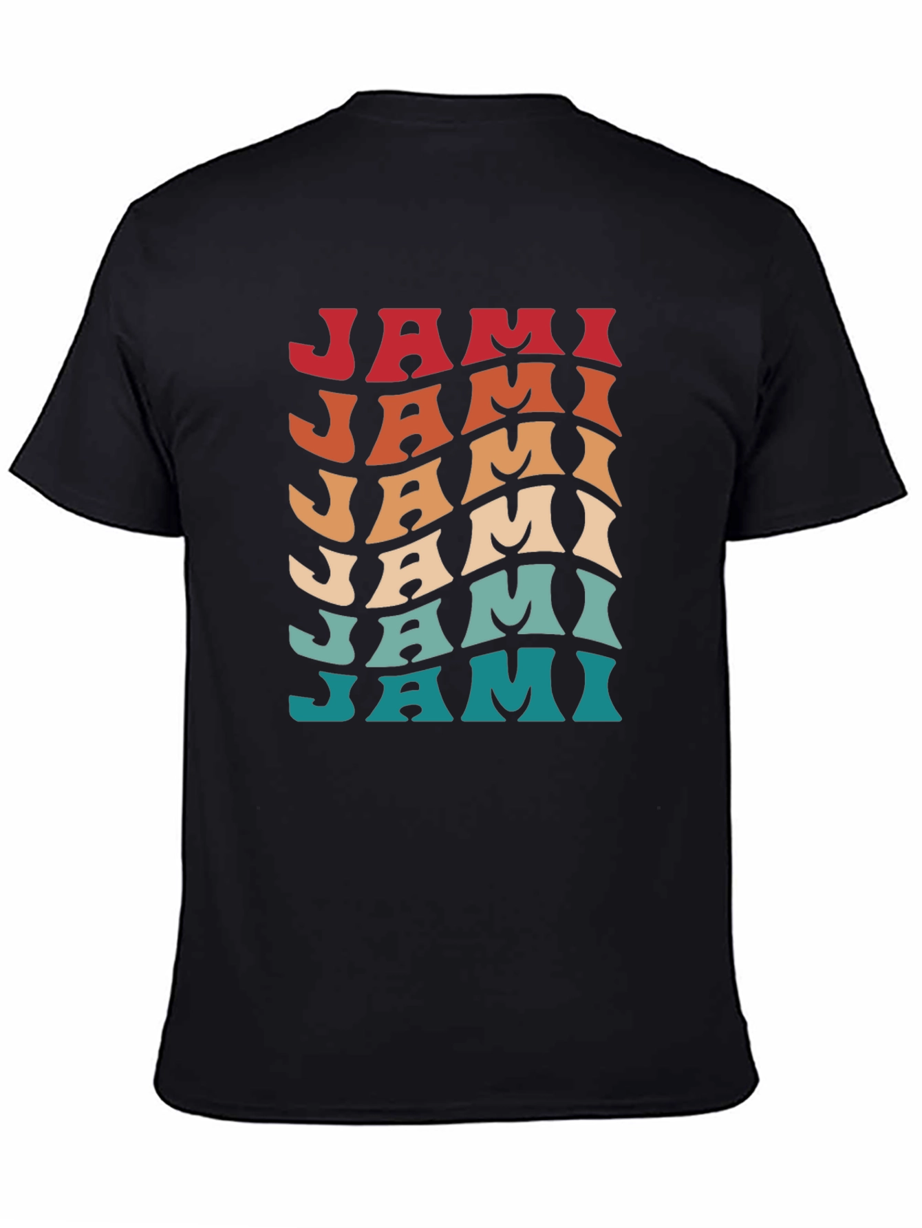 Retro Jami T-Shirt - Cool Wavy Design