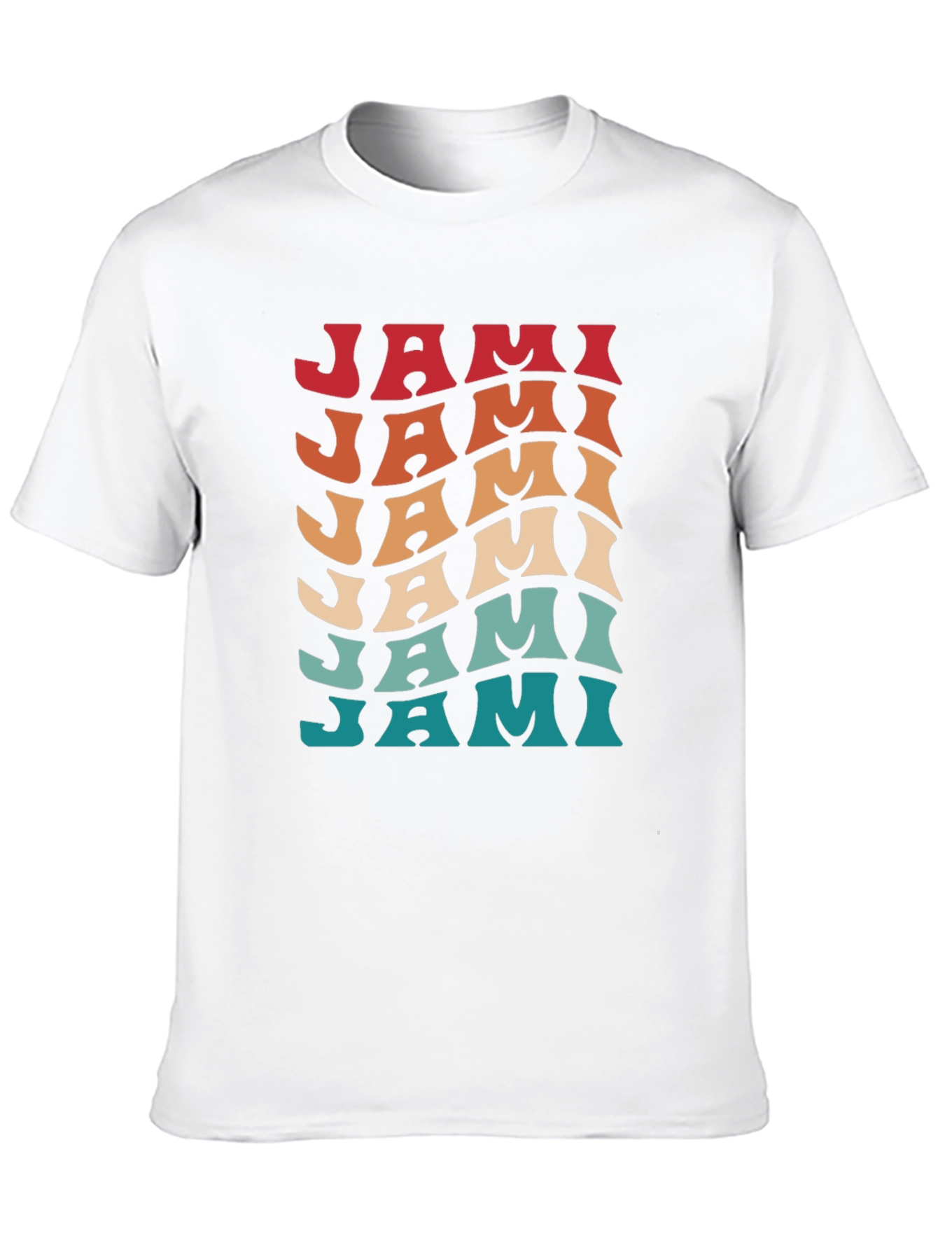 Retro Jami T-Shirt - Cool Wavy Design