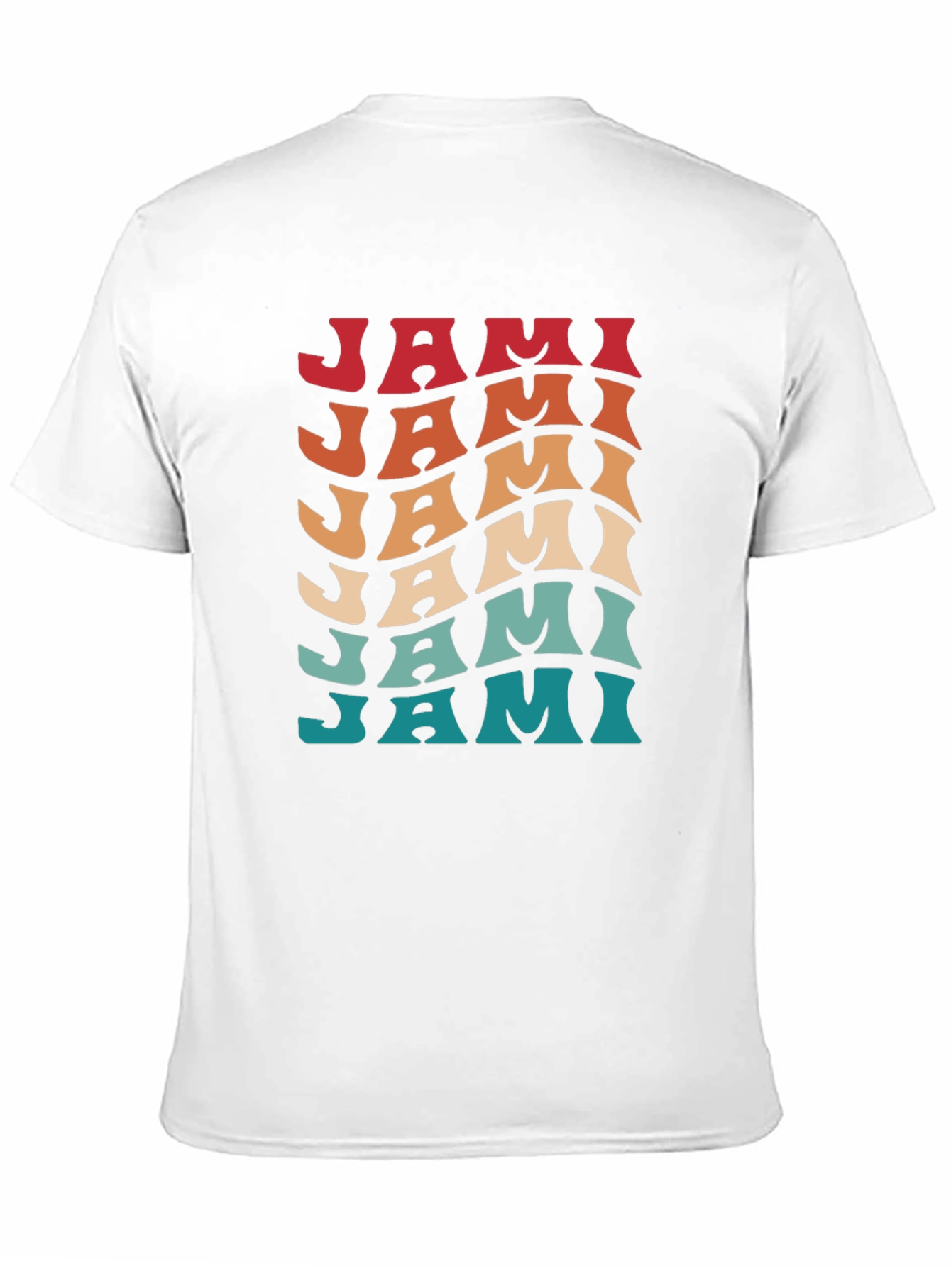 Retro Jami T-Shirt - Cool Wavy Design