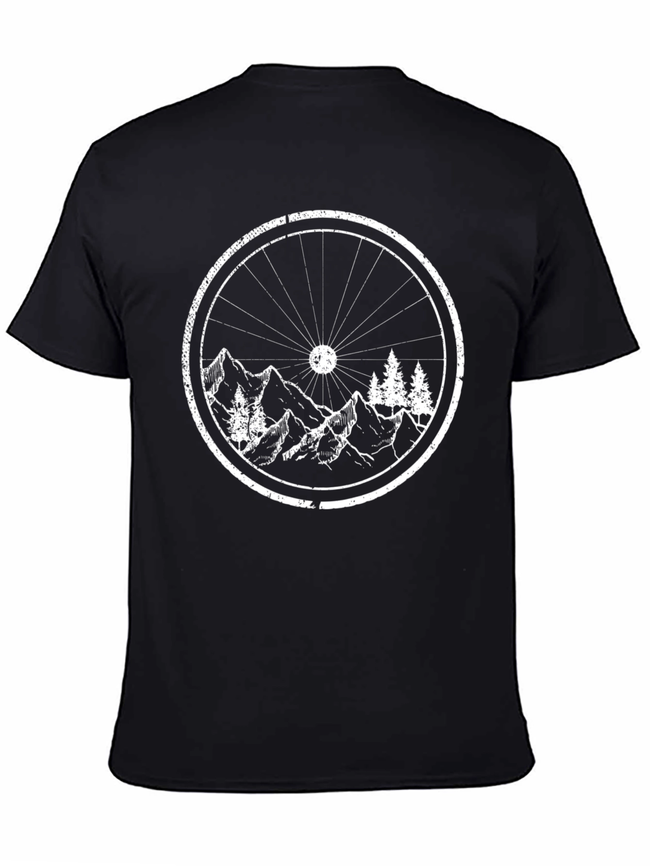 Mountain Bike Wheel Graphic Tee - Adventure Awaits