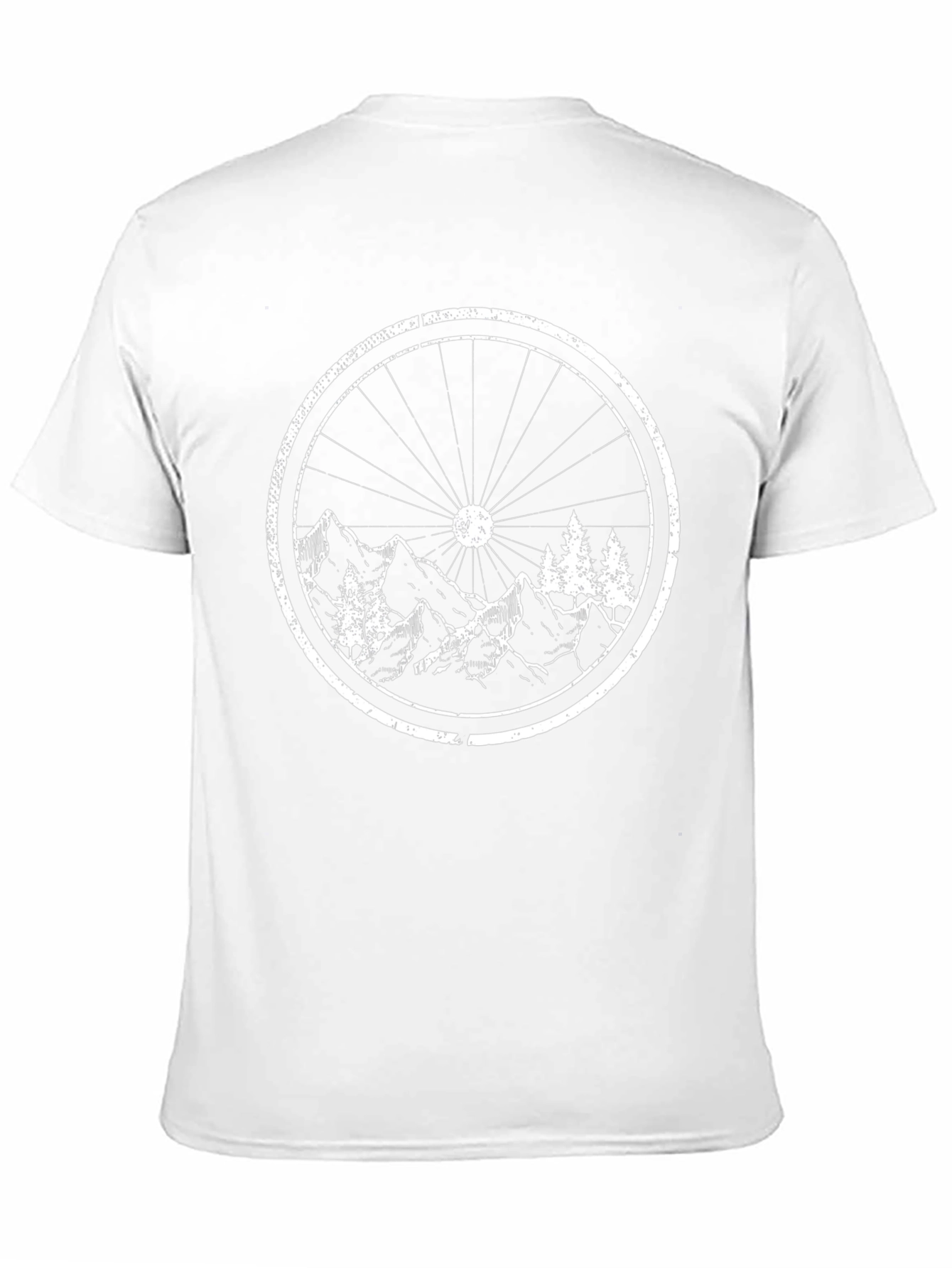 Mountain Bike Wheel Graphic Tee - Adventure Awaits