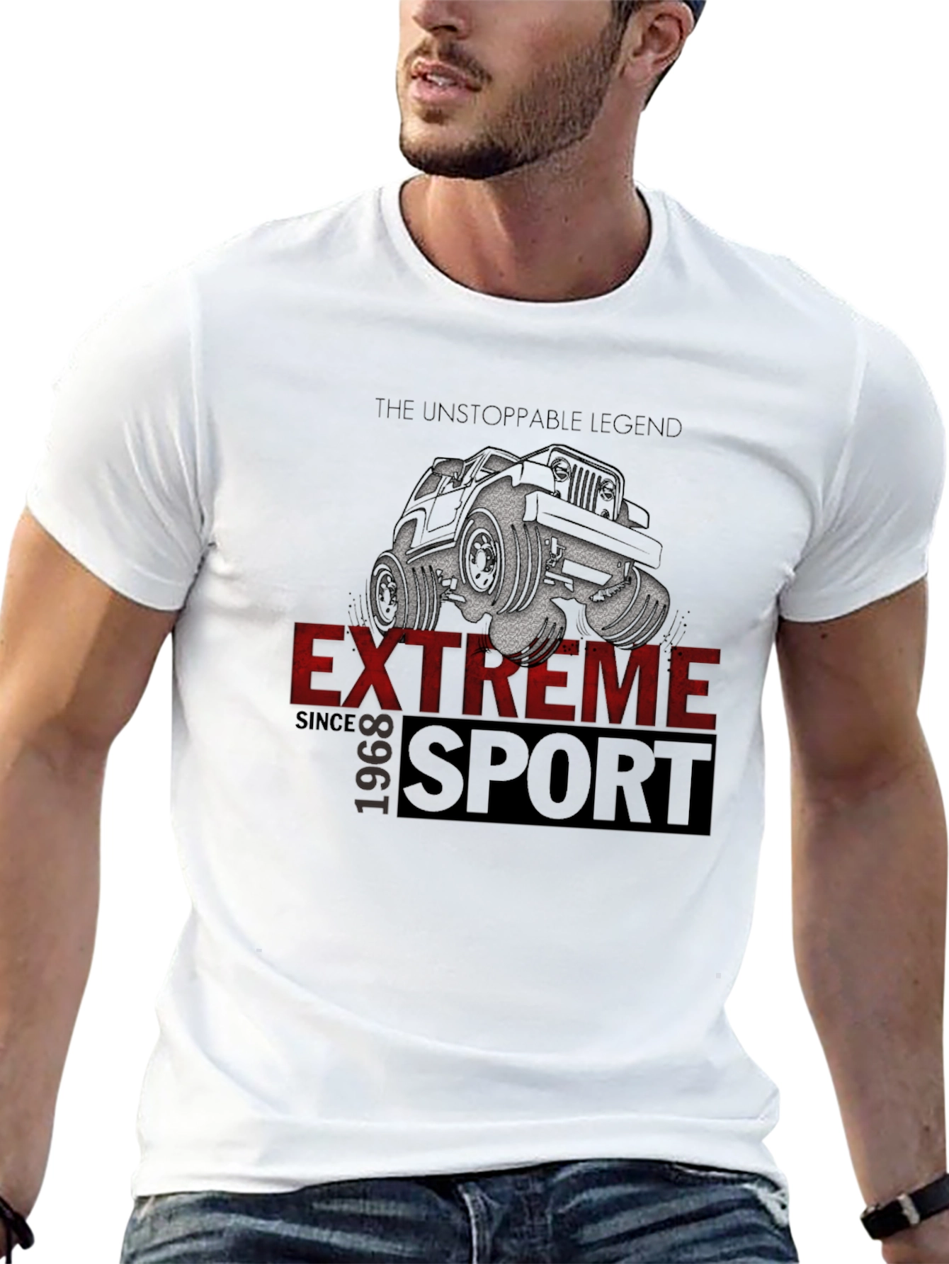 Extreme Sport Graphic T-Shirt - Black