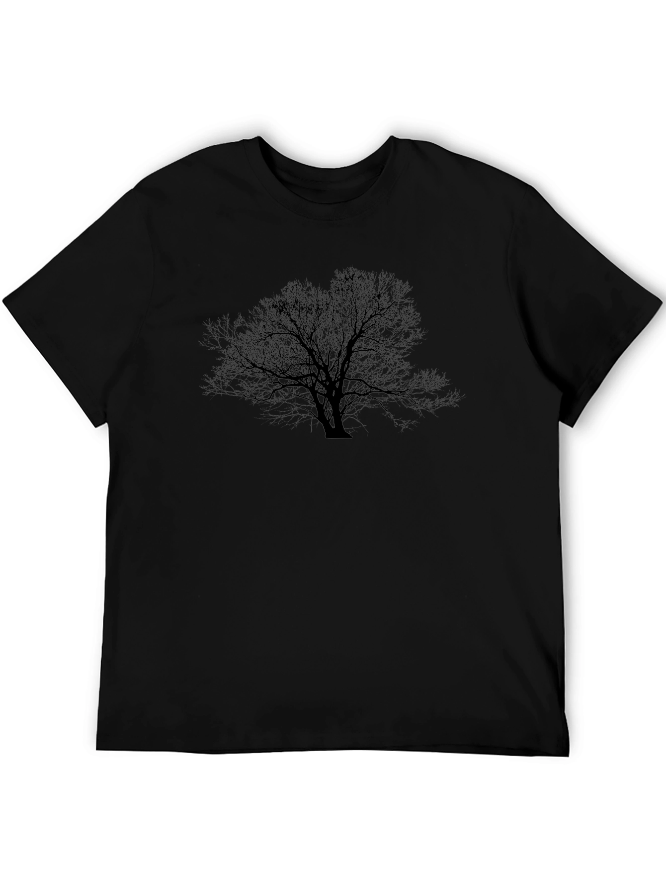 Black Tree Graphic Tee - Mens Casual Style