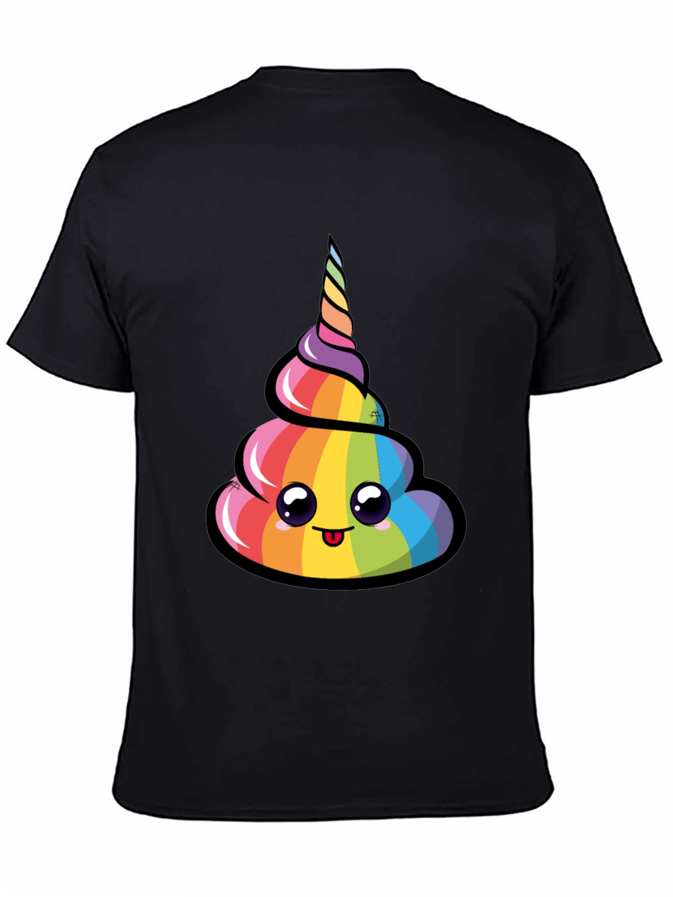 Rainbow Unicorn Poop Emoji T-Shirt