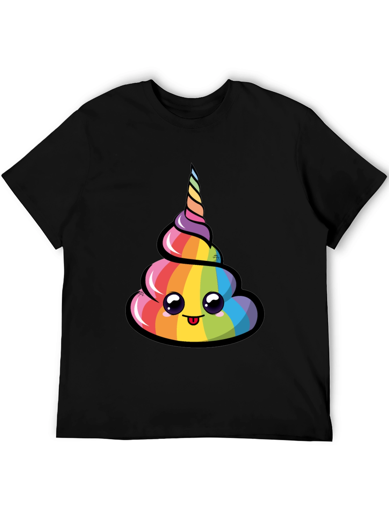 Rainbow Unicorn Poop Emoji T-Shirt