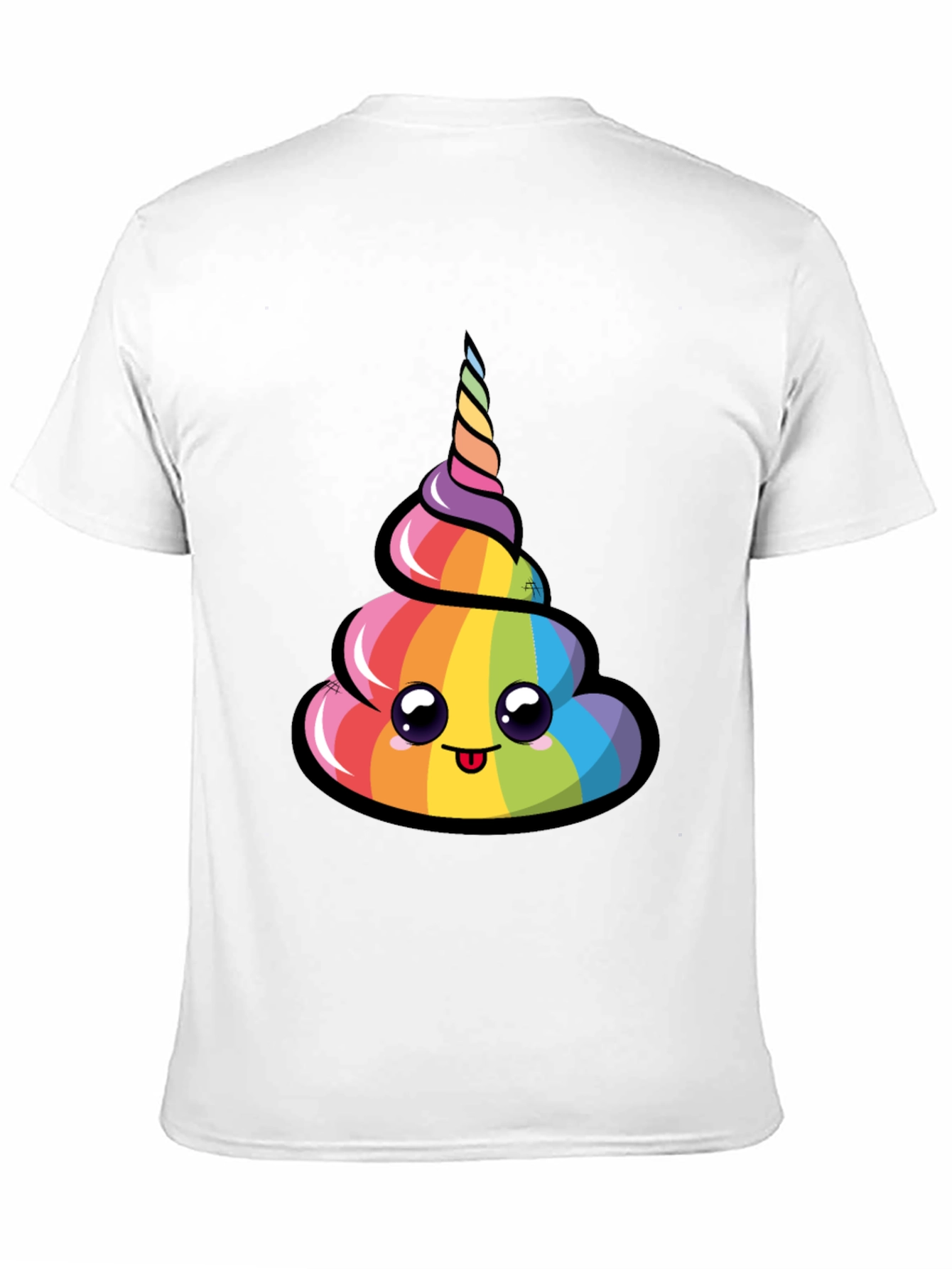 Rainbow Unicorn Poop Emoji T-Shirt