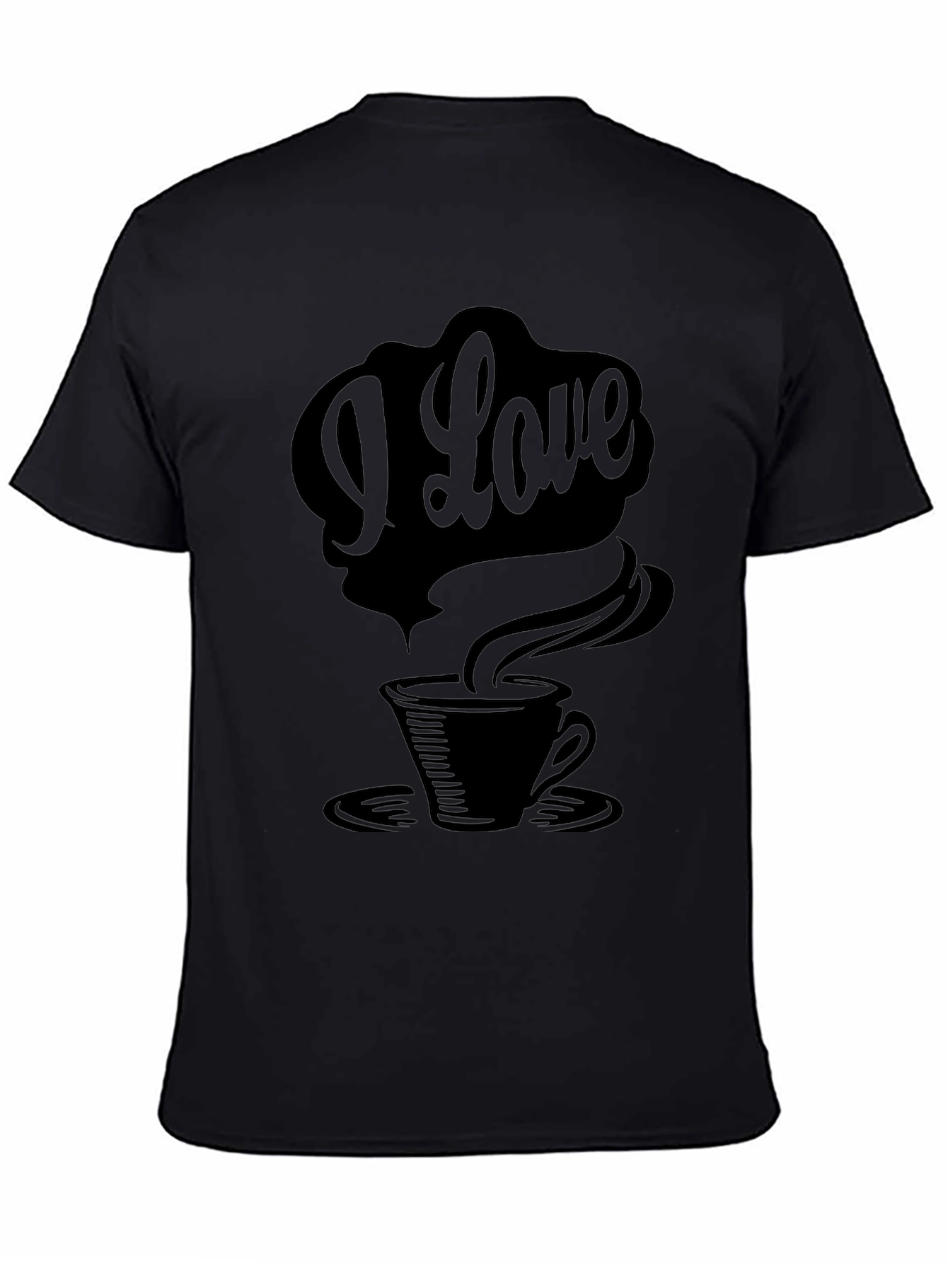 I Love Coffee Graphic Tee - Black Unisex T-Shirt