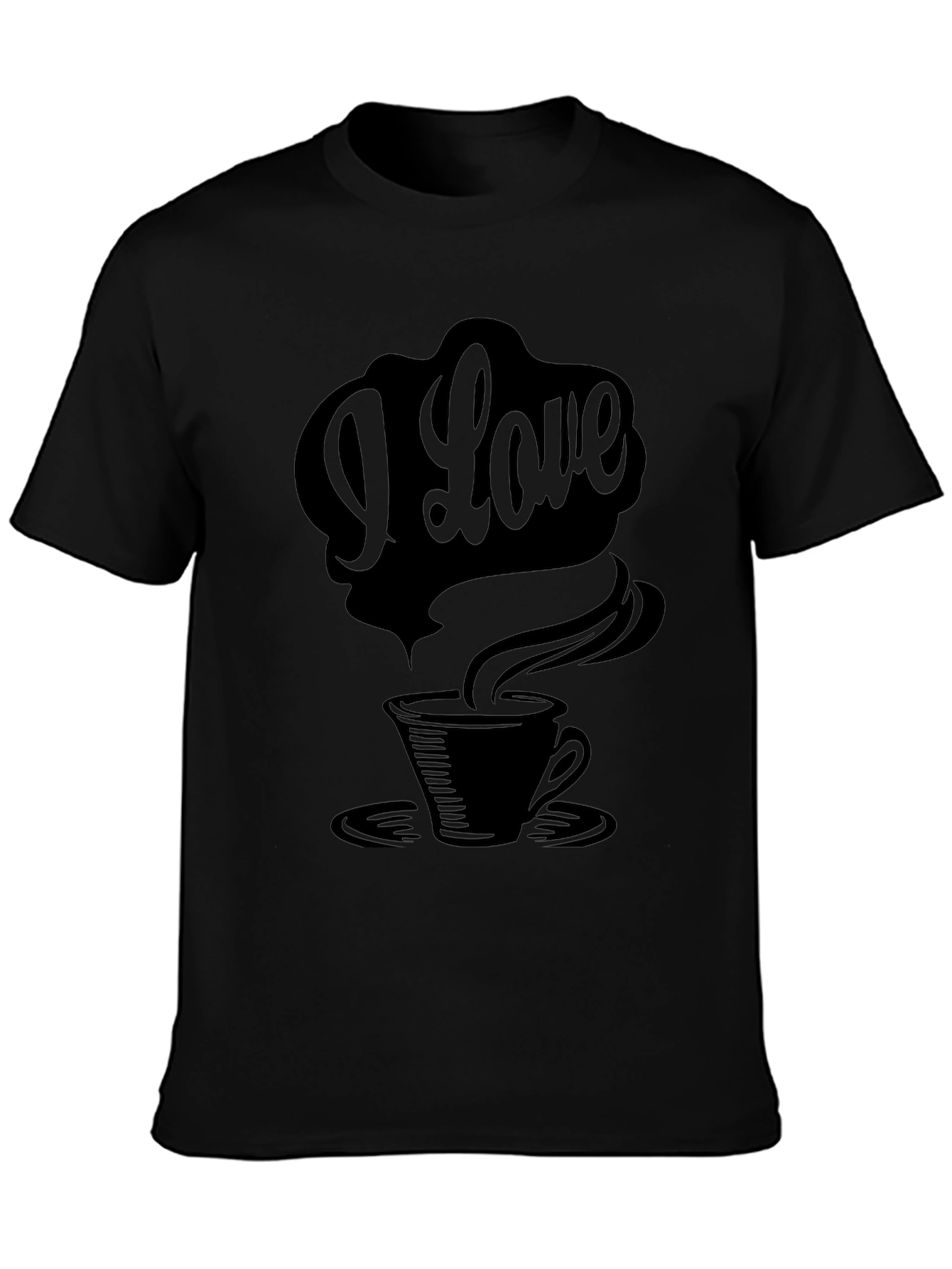 I Love Coffee Graphic Tee - Black Unisex T-Shirt
