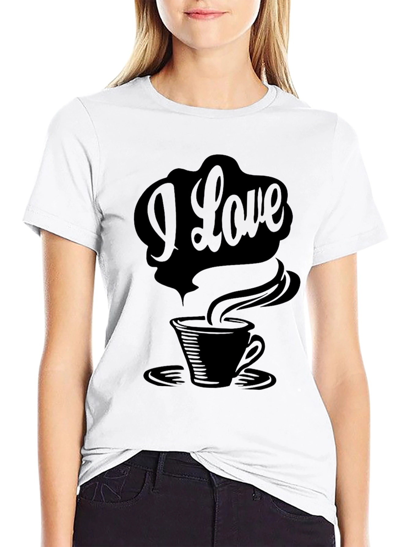 I Love Coffee Graphic Tee - Black Unisex T-Shirt