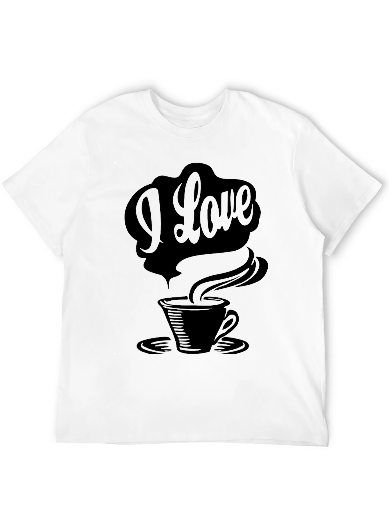 I Love Coffee Graphic Tee - Black Unisex T-Shirt