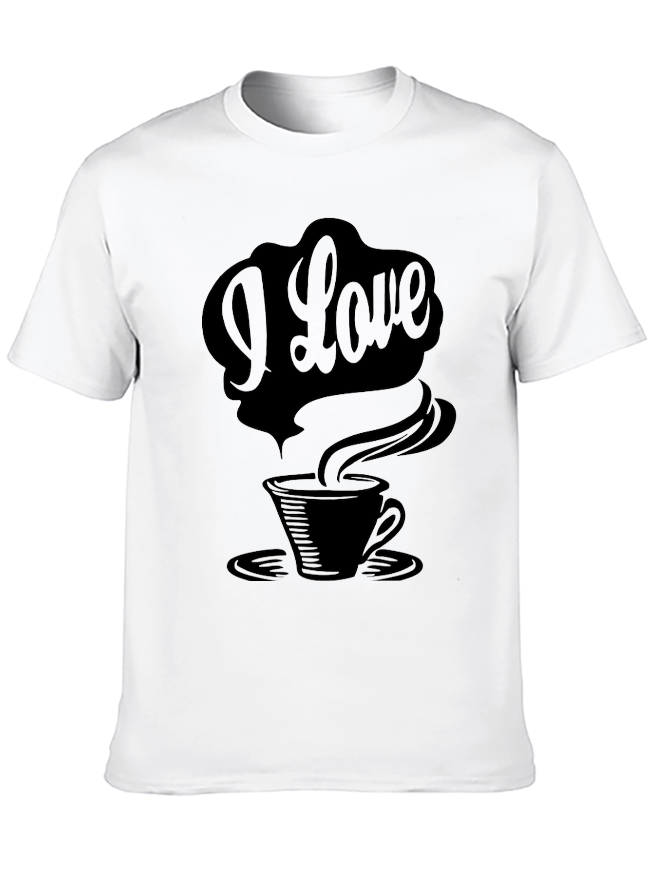 I Love Coffee Graphic Tee - Black Unisex T-Shirt