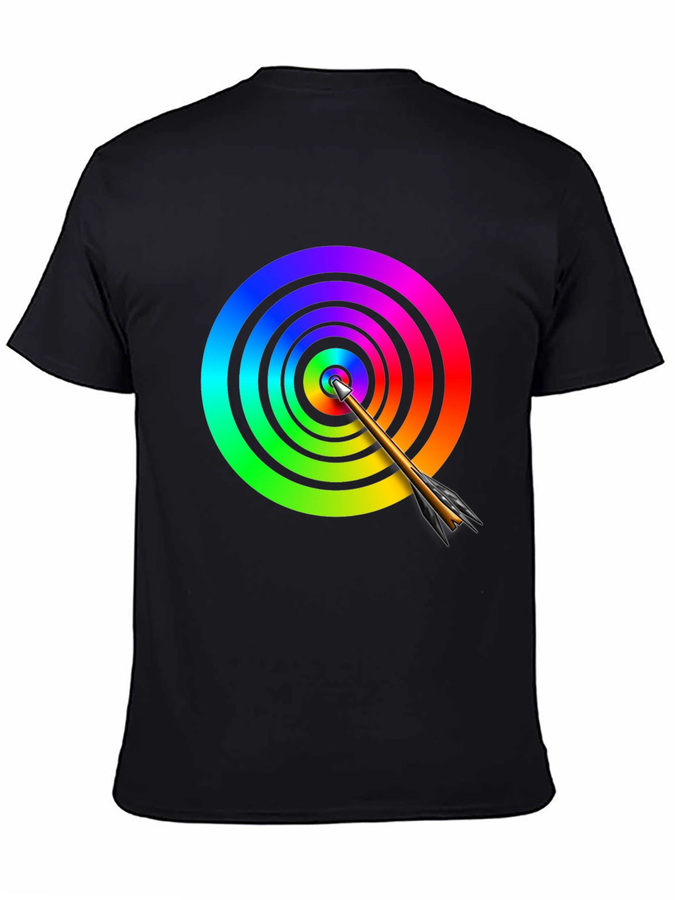 Rainbow Target T-Shirt - Hit the Bullseye in Style!