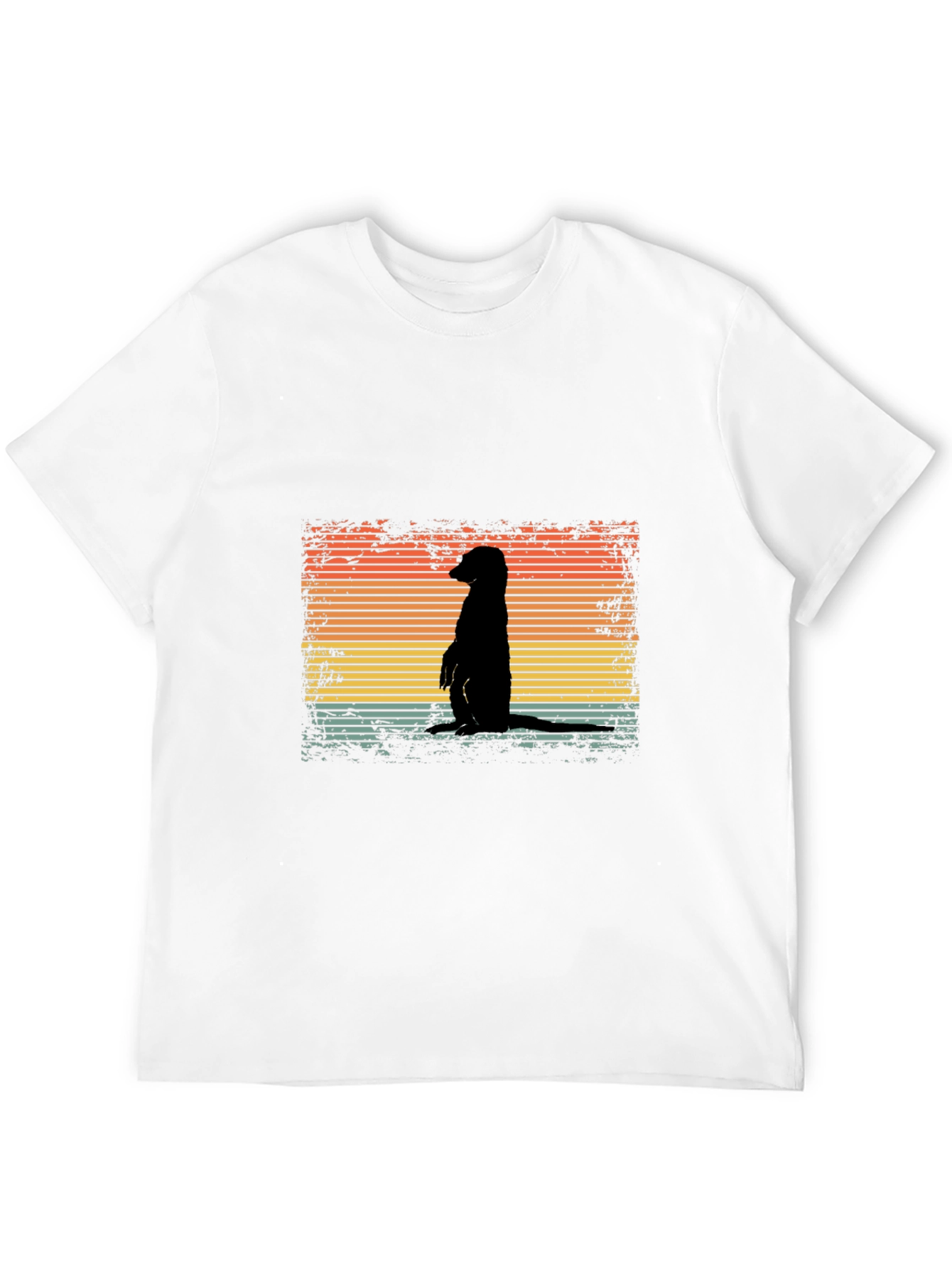 Retro Meerkat Sunset T-Shirt