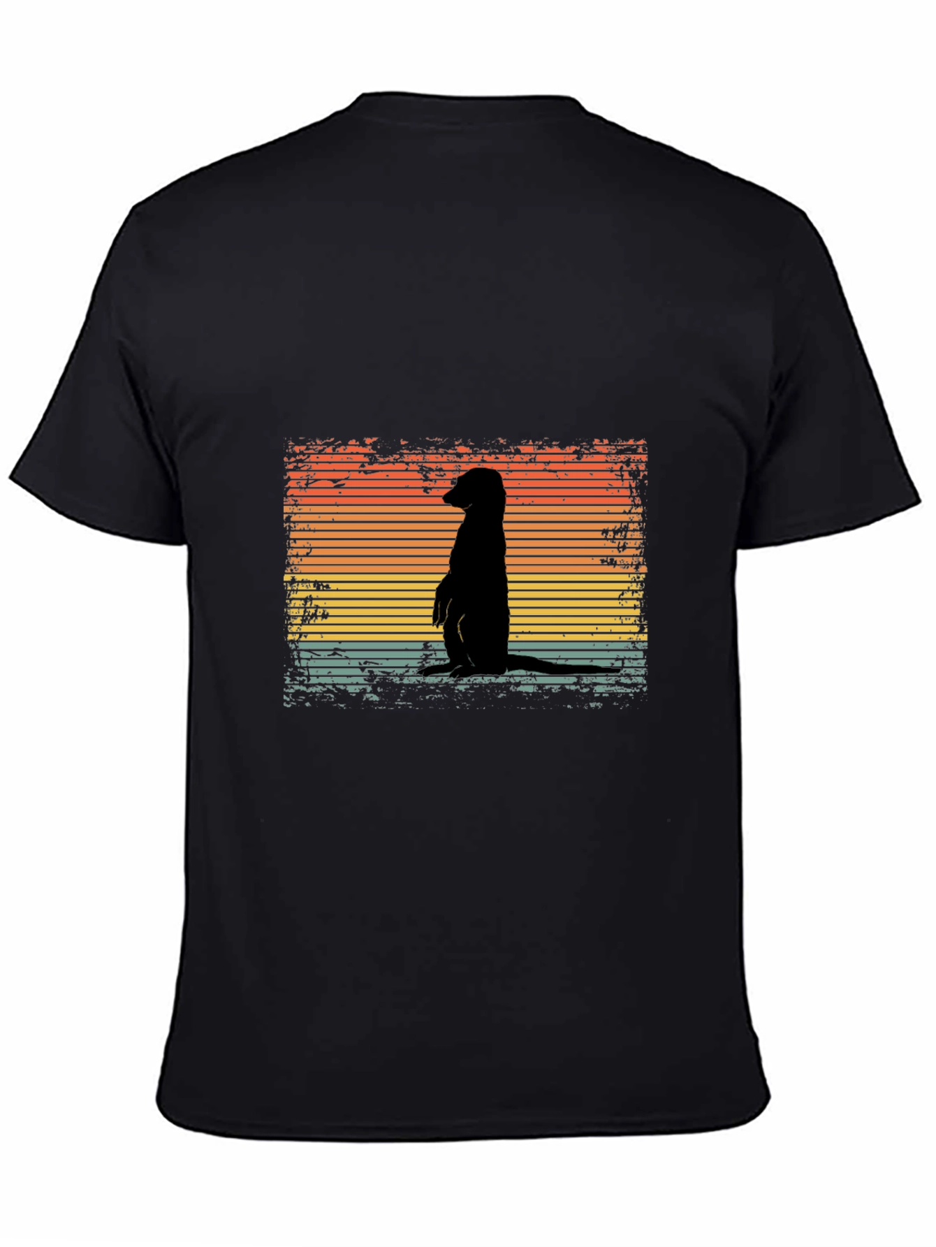 Retro Meerkat Sunset T-Shirt