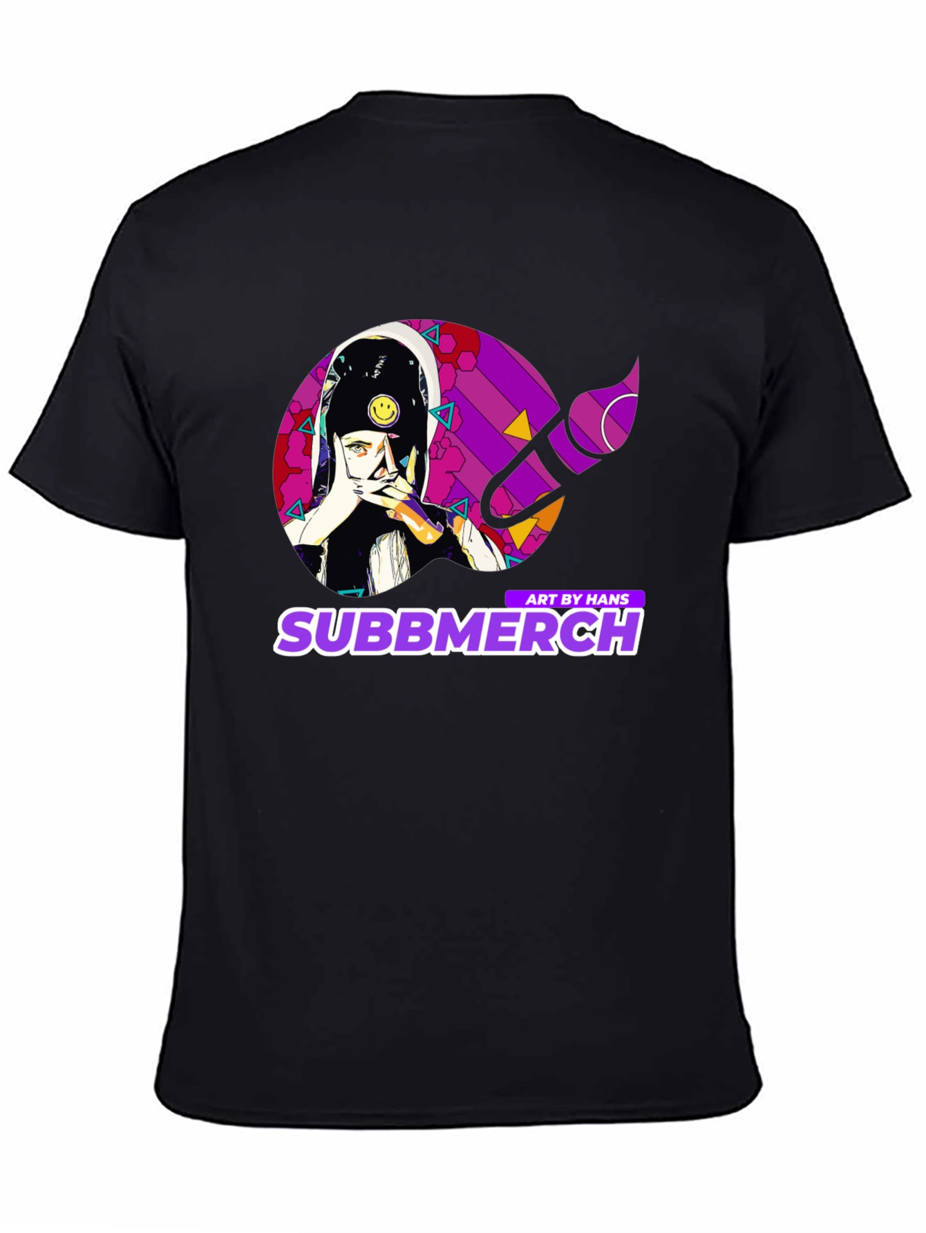 Subbmerch Art by Hans Black Graphic Tee