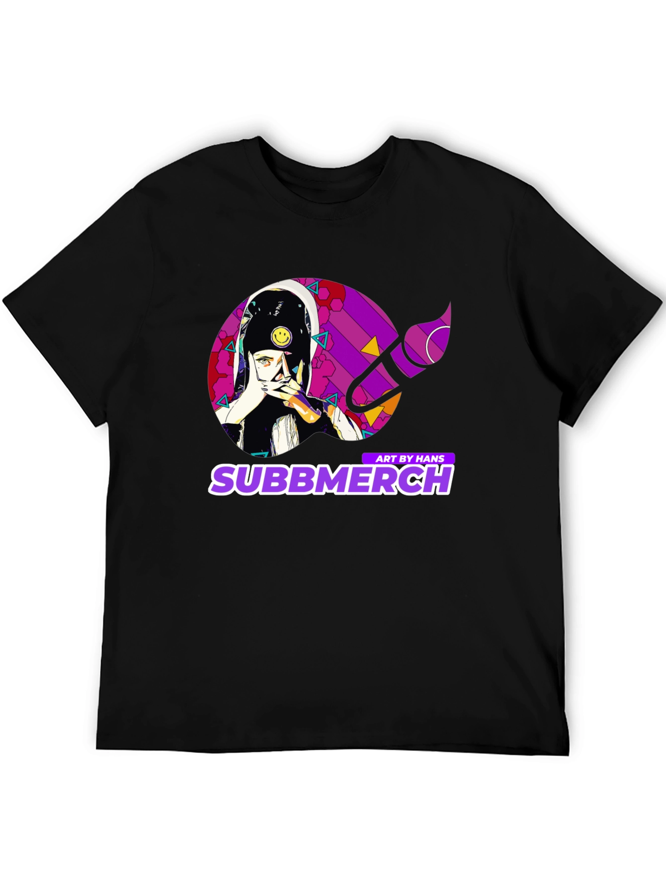 Subbmerch Art by Hans Black Graphic Tee
