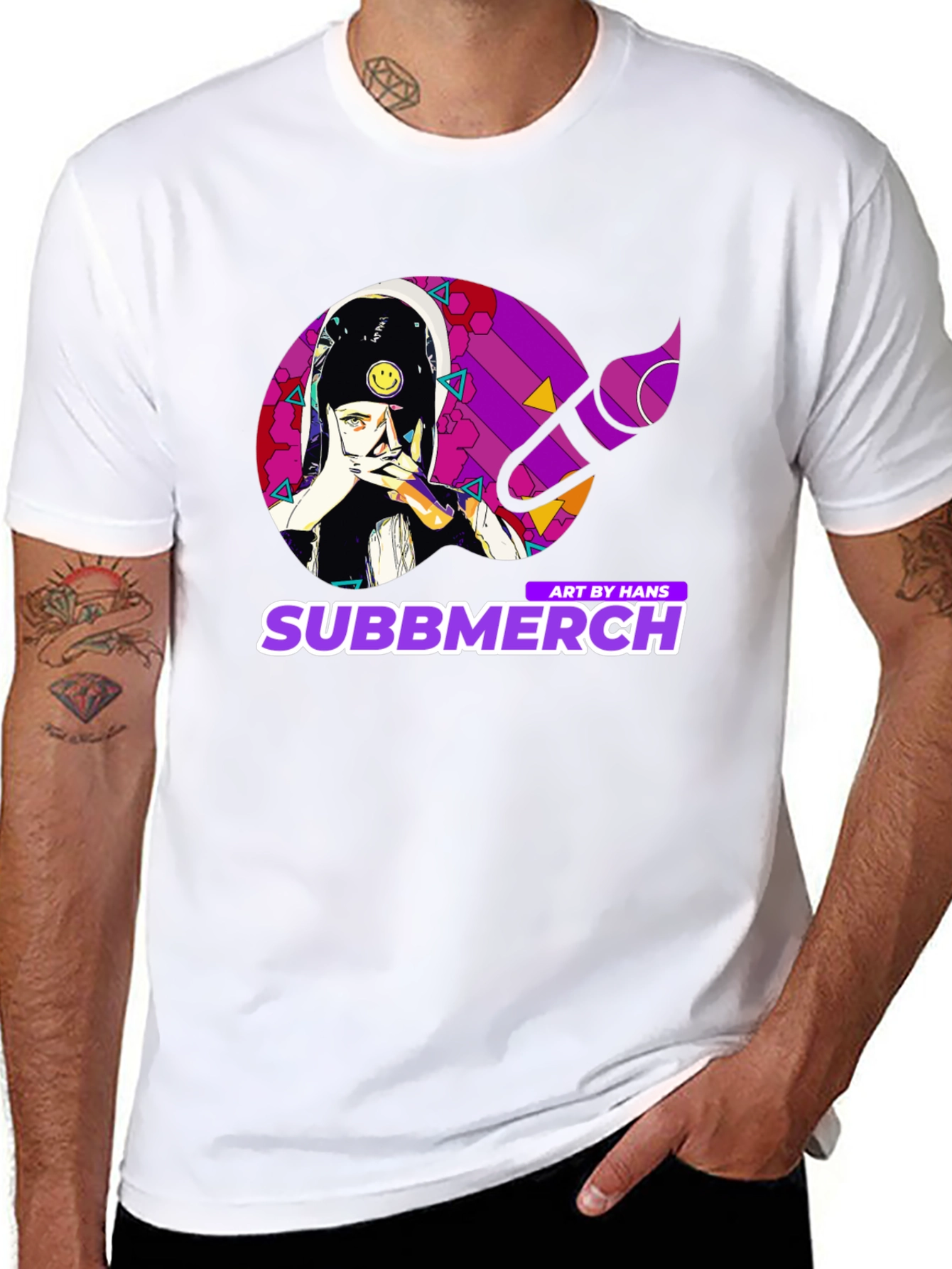 Subbmerch Art by Hans Black Graphic Tee