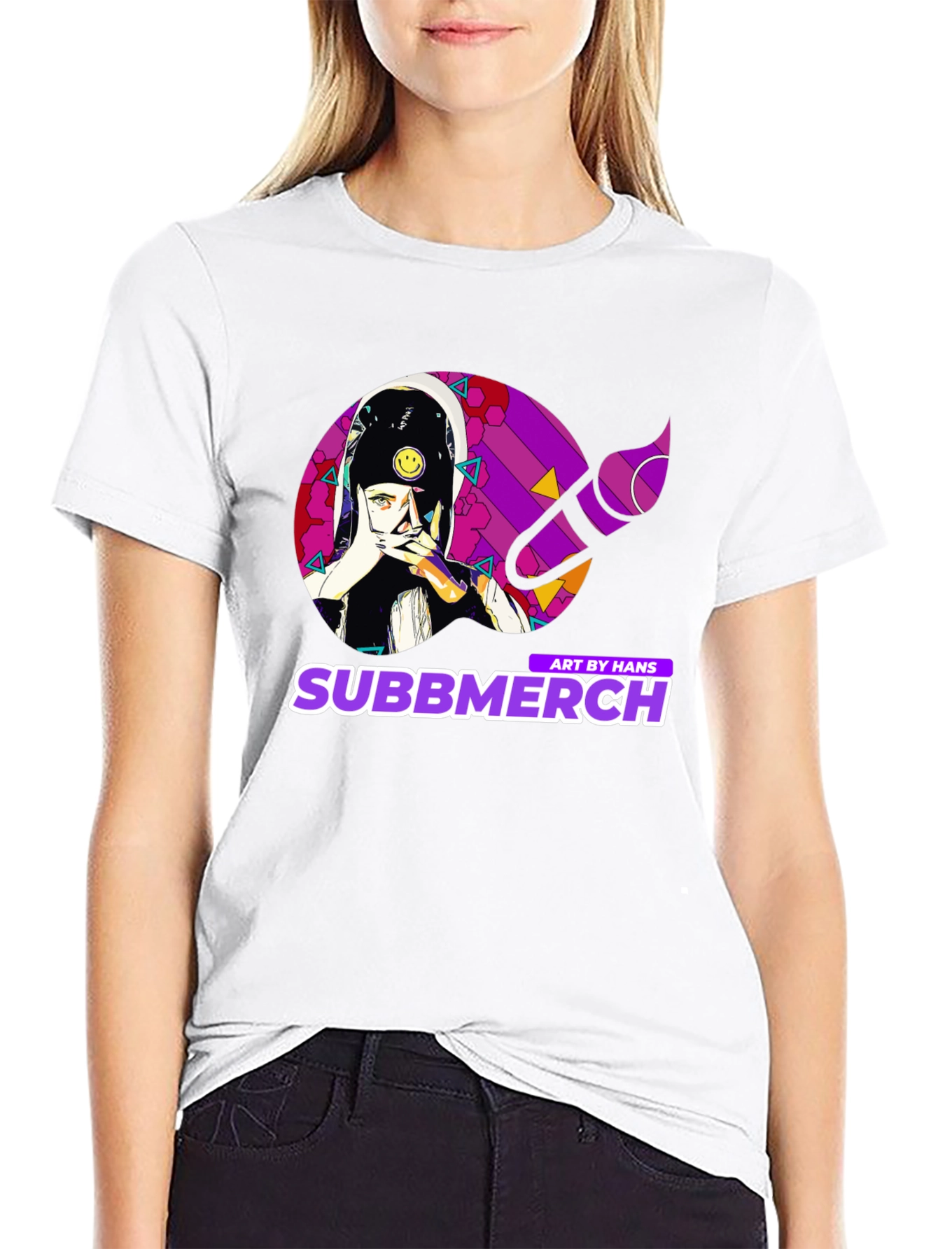 Subbmerch Art by Hans Black Graphic Tee