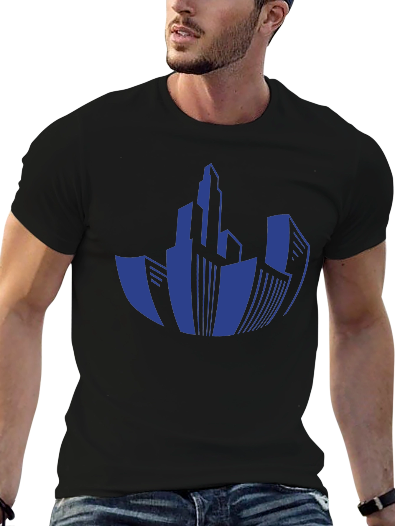 Cityscape Graphic T-Shirt - Modern Urban Design