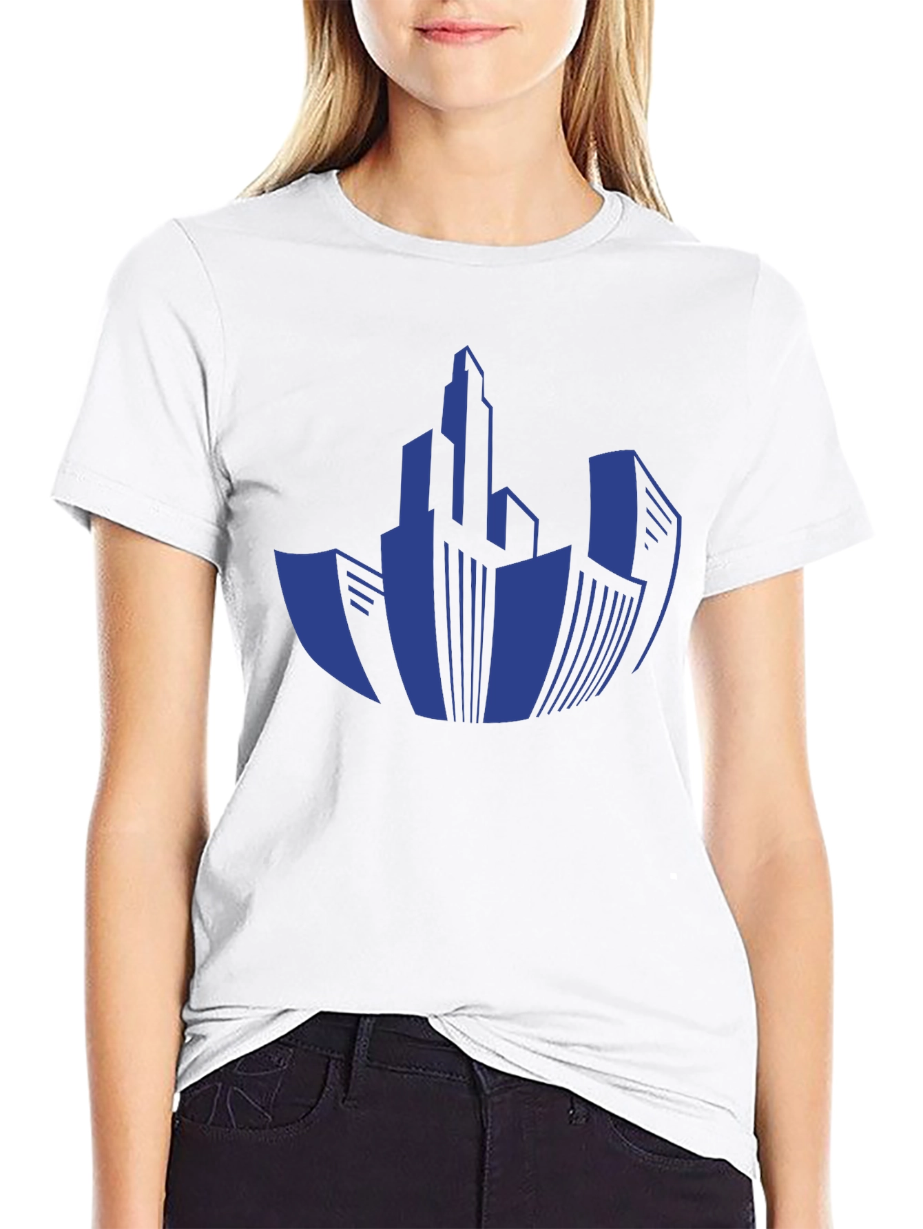 Cityscape Graphic T-Shirt - Modern Urban Design