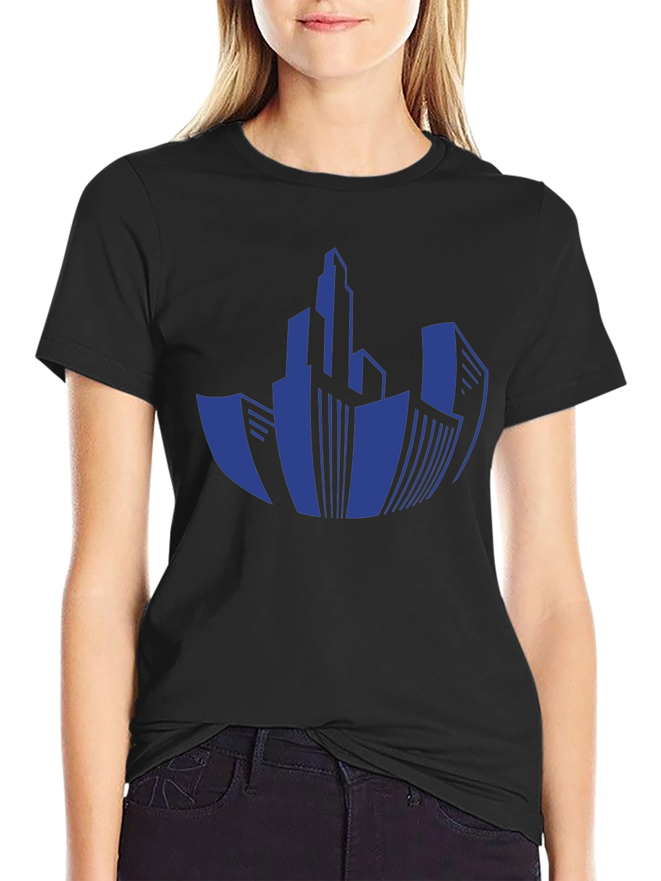 Cityscape Graphic T-Shirt - Modern Urban Design