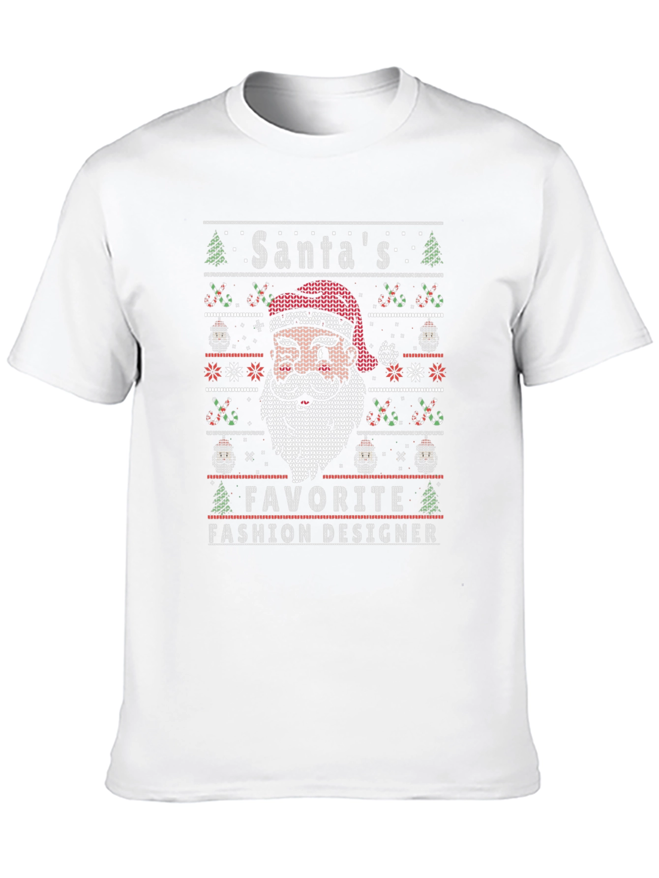 Santas Favorite Fashion Designer Ugly Christmas T-Shirt