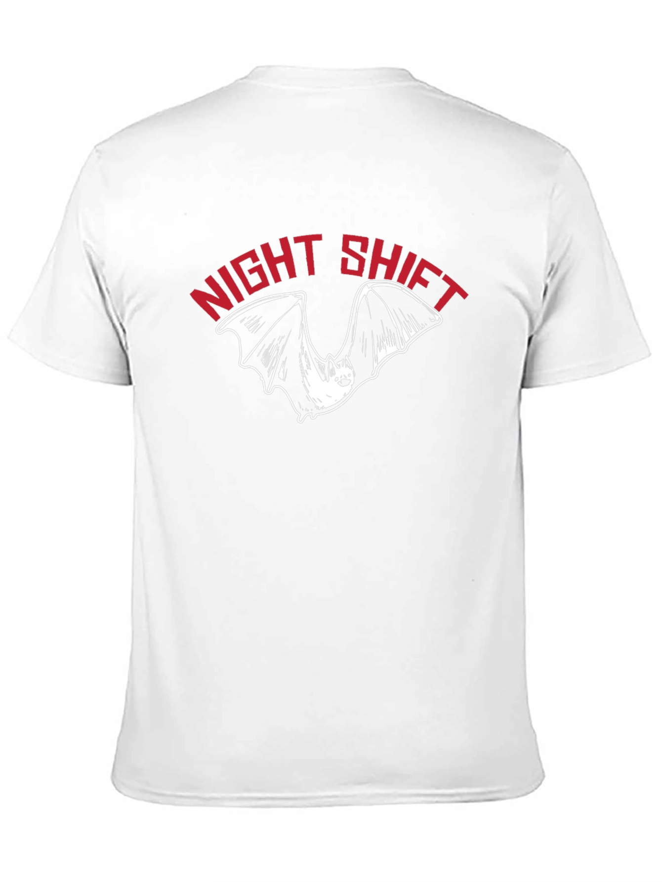 Night Shift Bat Graphic T-Shirt