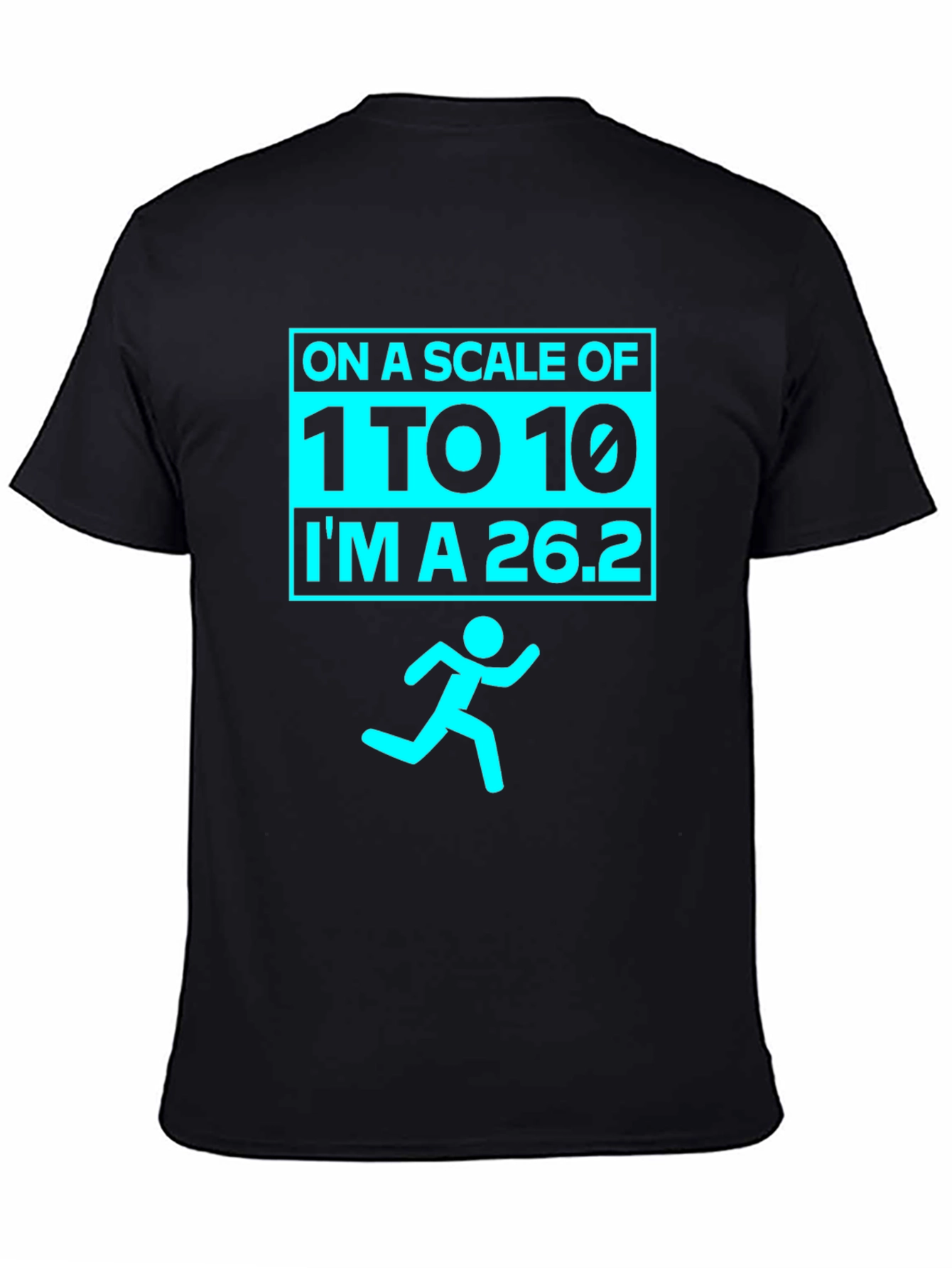 Marathoners Humor Tee - Running Scale 26.2