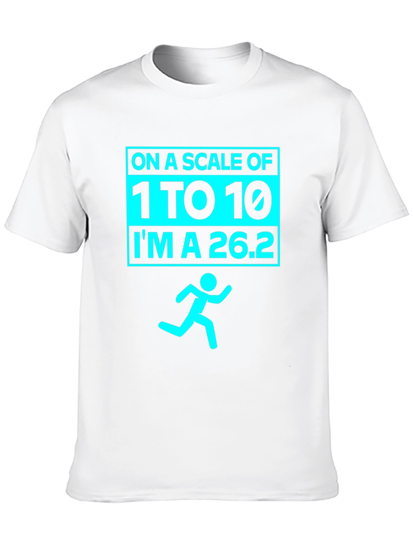 Marathoners Humor Tee - Running Scale 26.2