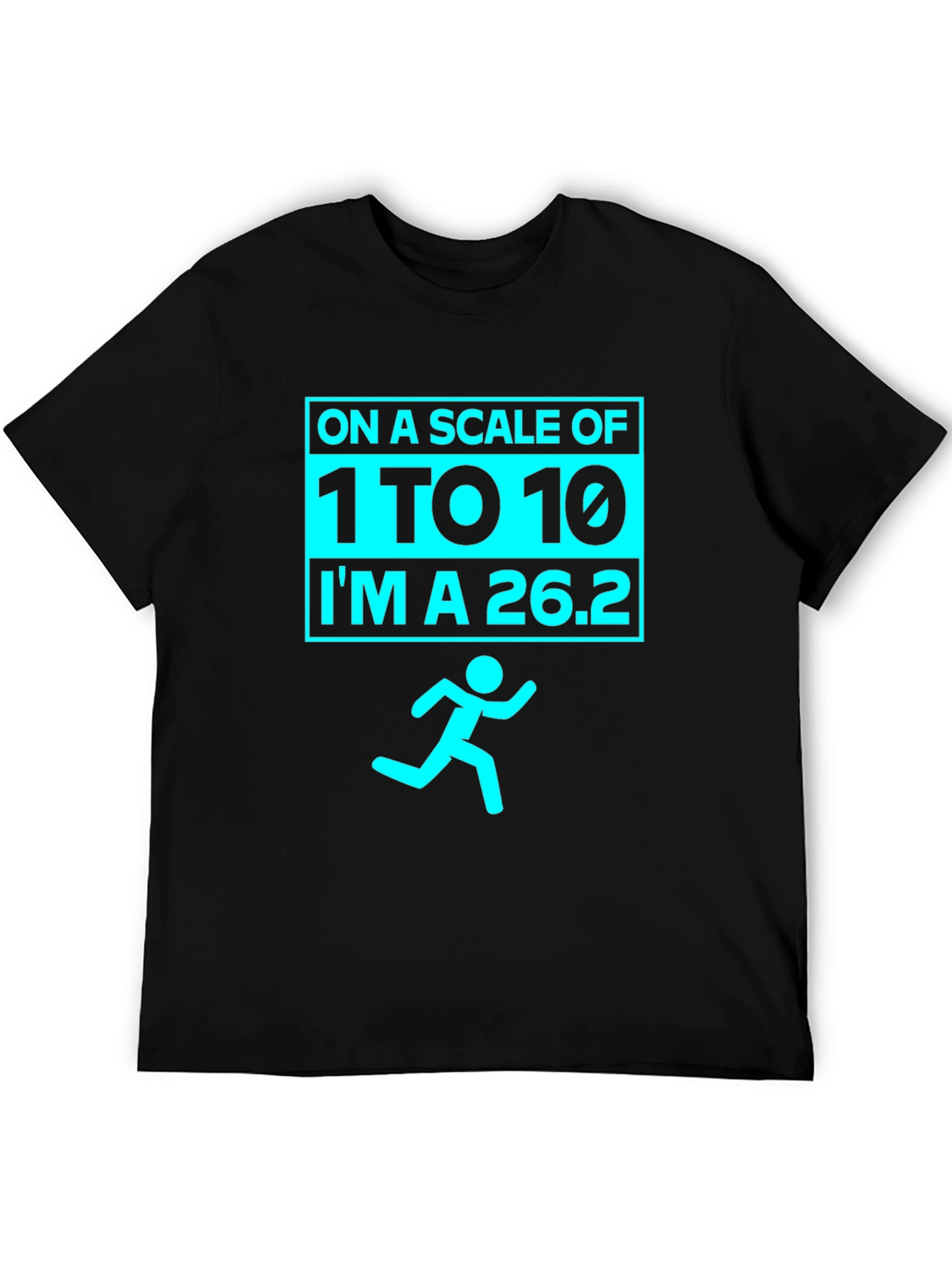 Marathoners Humor Tee - Running Scale 26.2